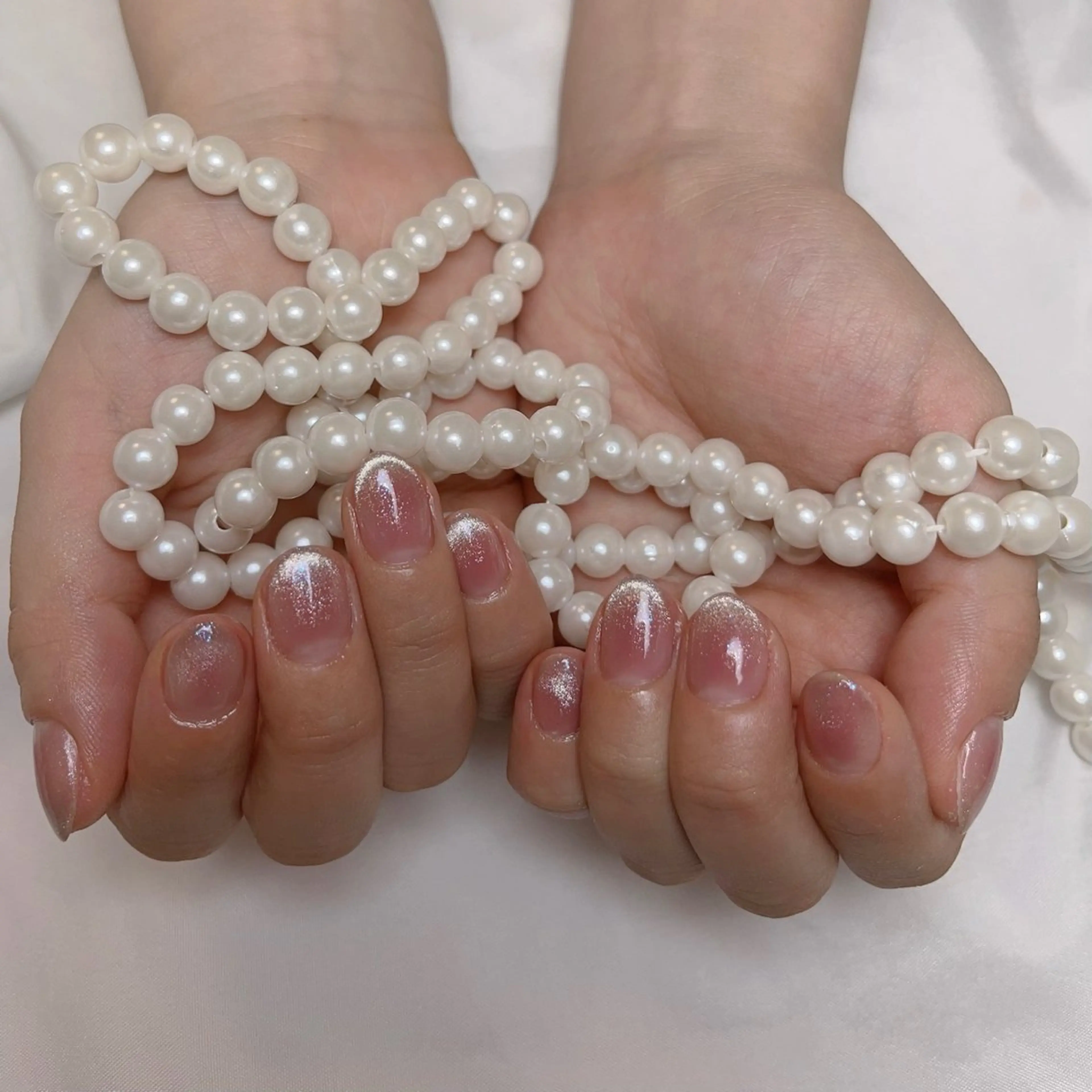 ネイル アートネイル フレンチネイル ジェルネイル グラデーション 韓国ネイル ハンドネイル ハンドケア さくら💮💮 【オフ無料】のネイルデザイン