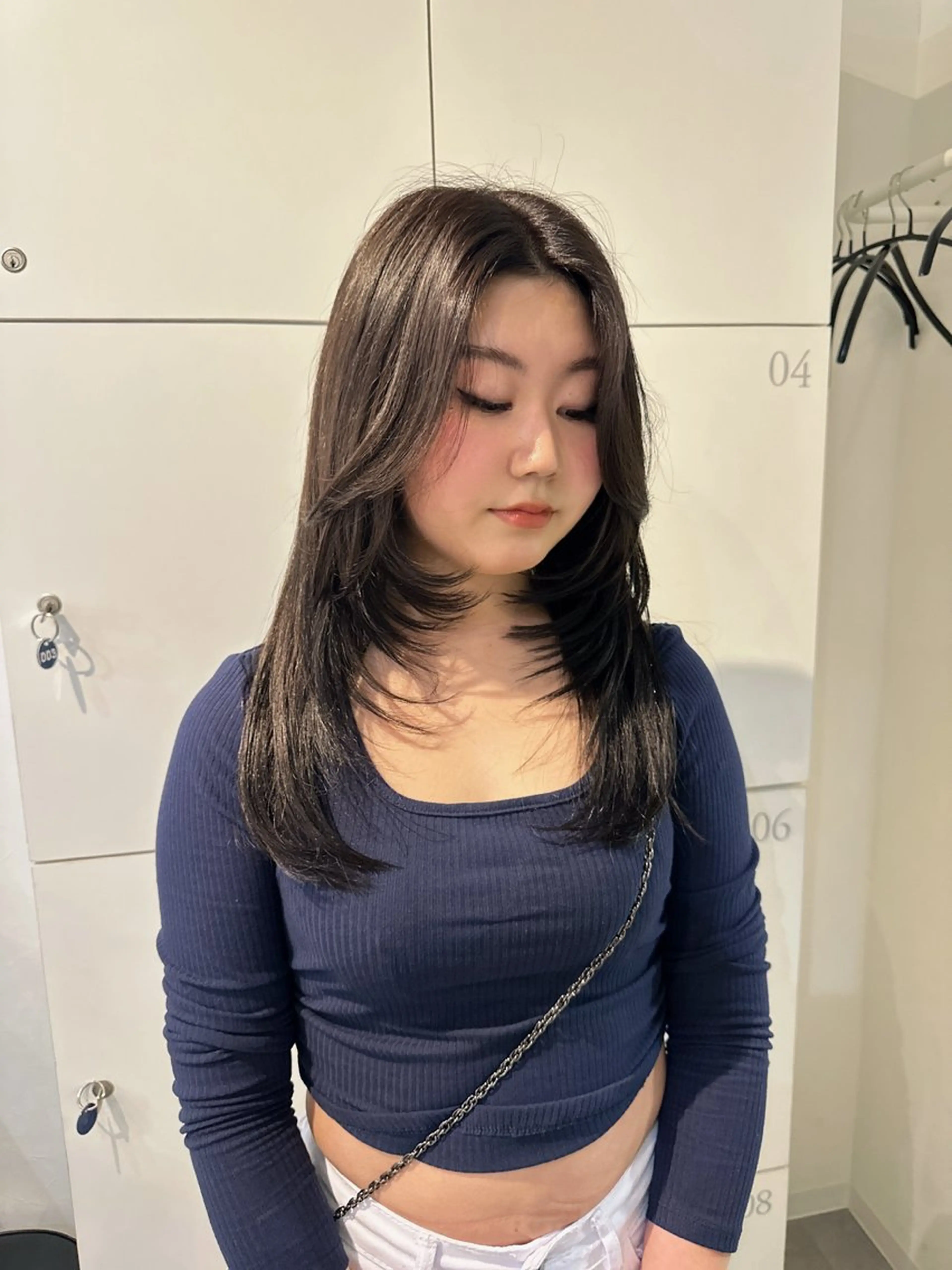 ロング カット レイヤー/ハイトーン WAKANAのヘアスタイル