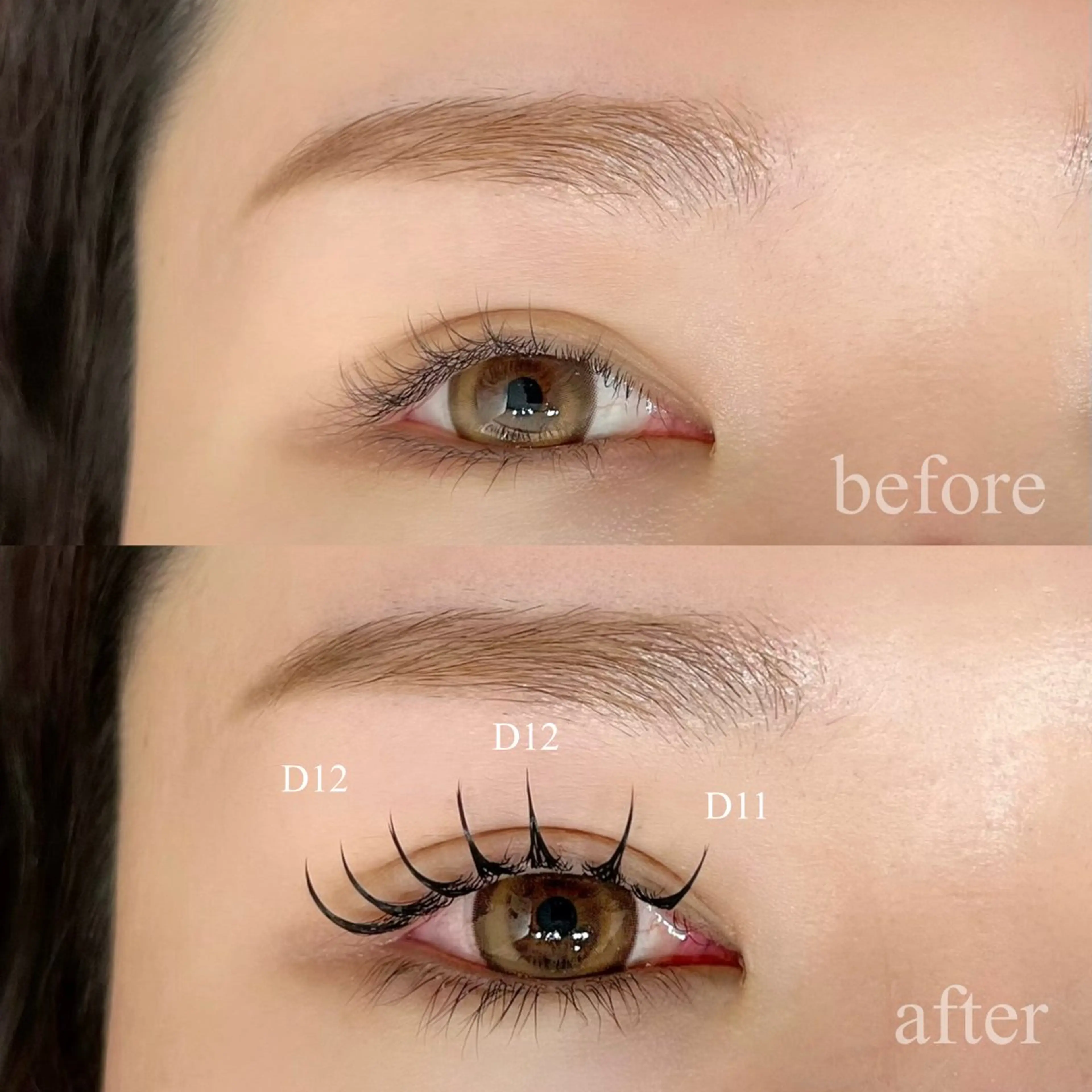 マツエク・マツパ フラットラッシュ -07- eyelash&eyebrow神戸元町店所属・-07- Himariのマツエク・マツパデザイン