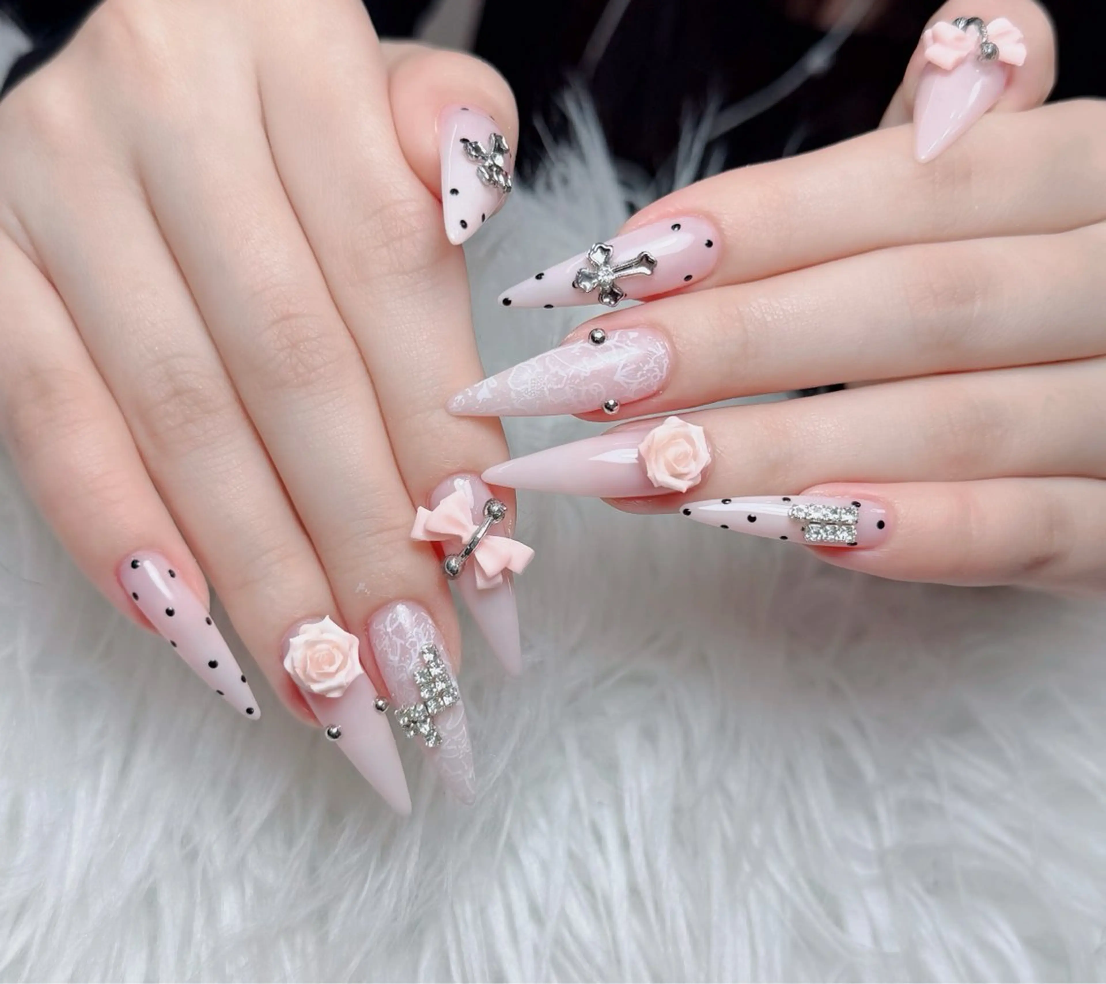 ネイル アートネイル 韓国ネイル 持ち込み ワンホンネイル ハンドネイル Lenie Nail Salonのネイルデザイン