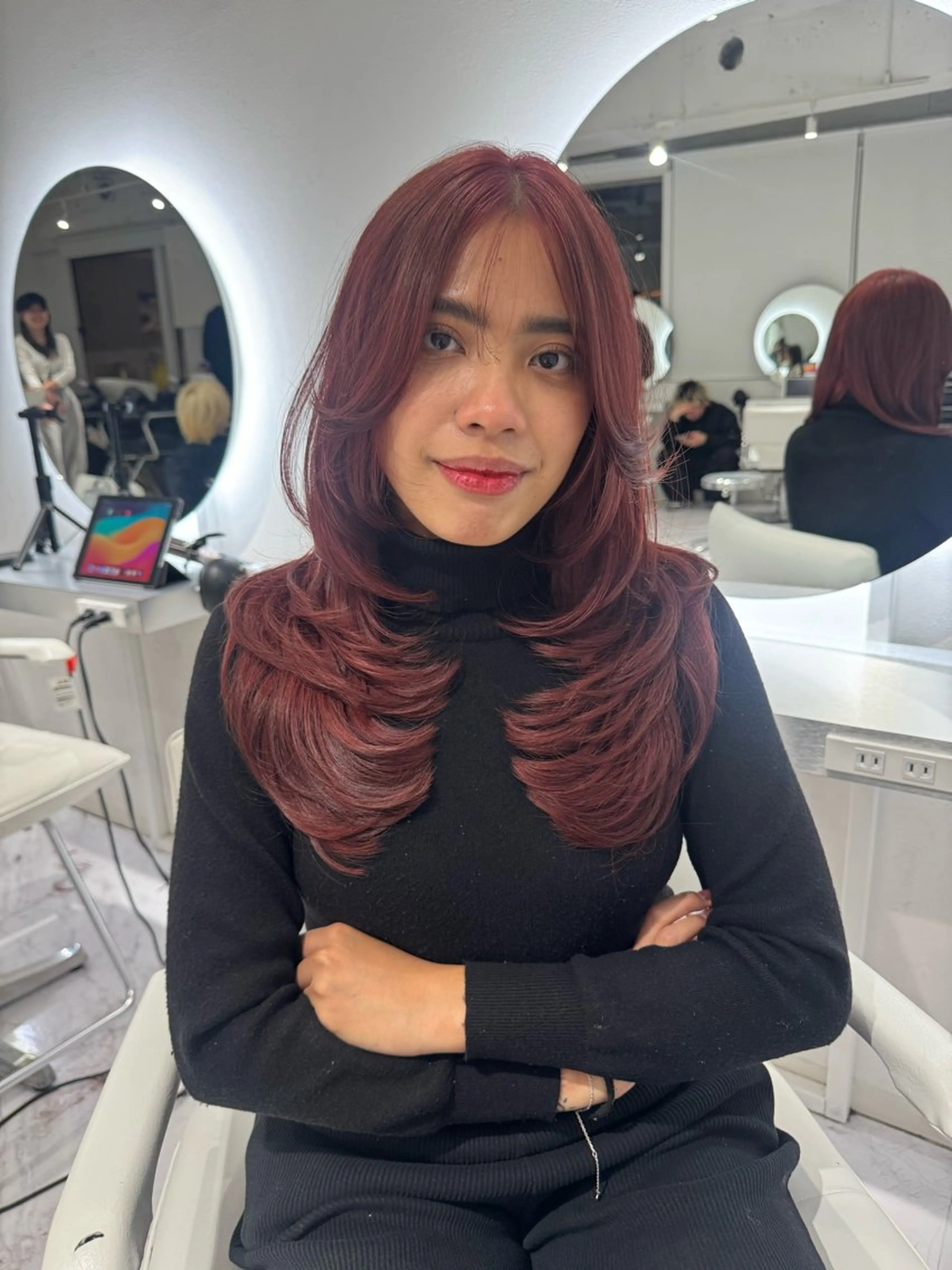 ロング rina/無料 レイヤーカット/上野のヘアスタイル