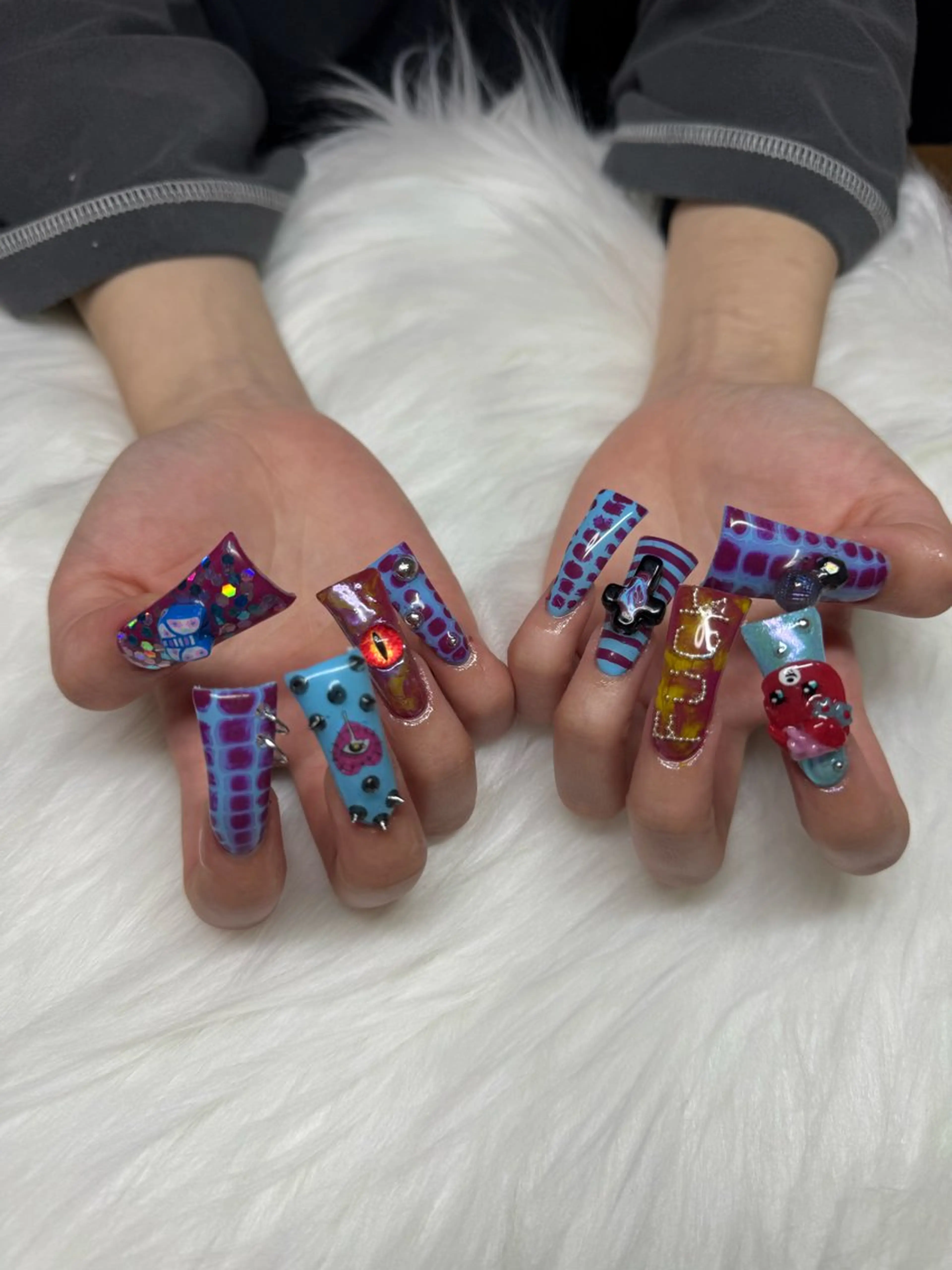 長さだし10本 パーツ付け放題の写真