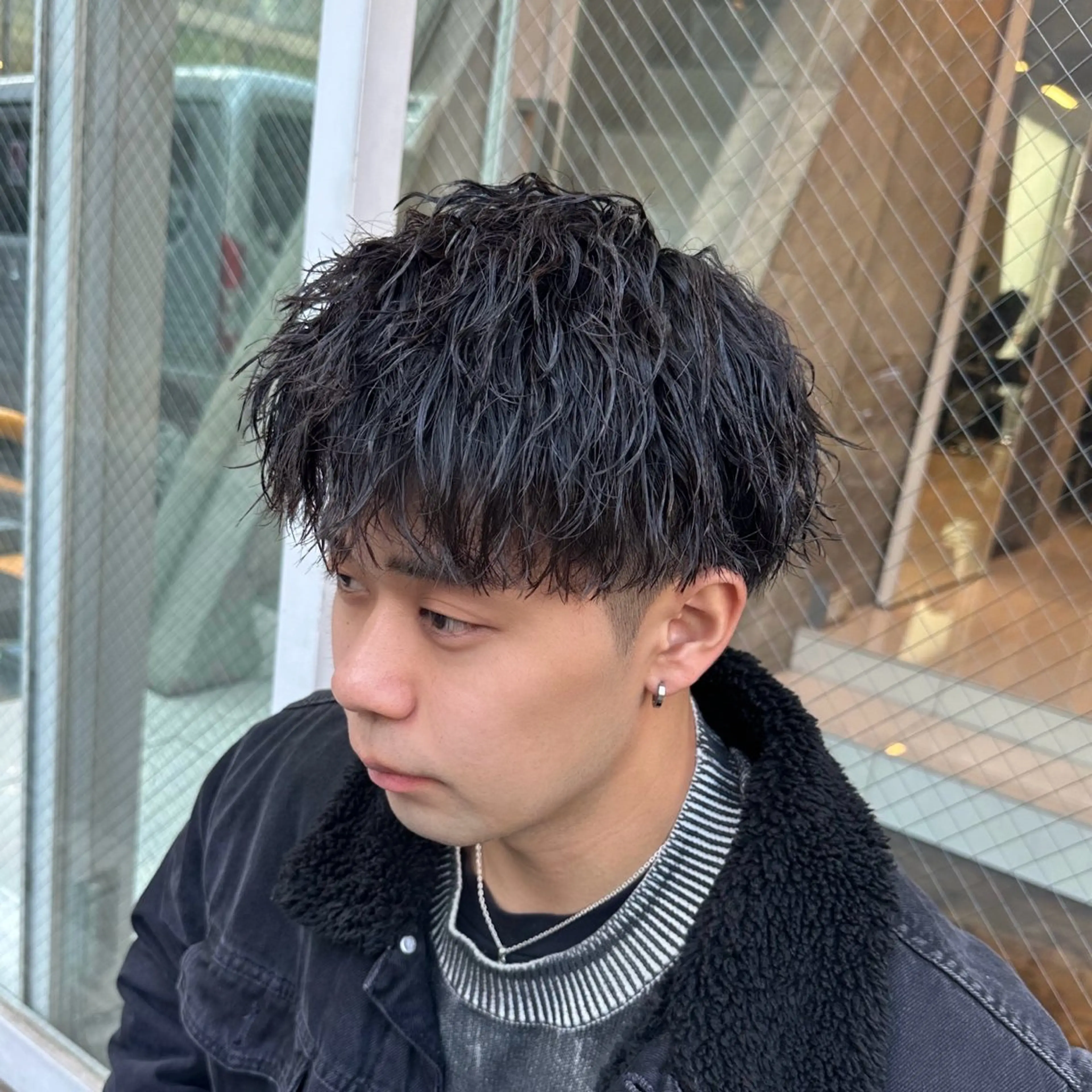 ショート パーマ メンズ カット パーマ トリートメント ツイスパ/メンズ パーマ/歩夢のヘアスタイル