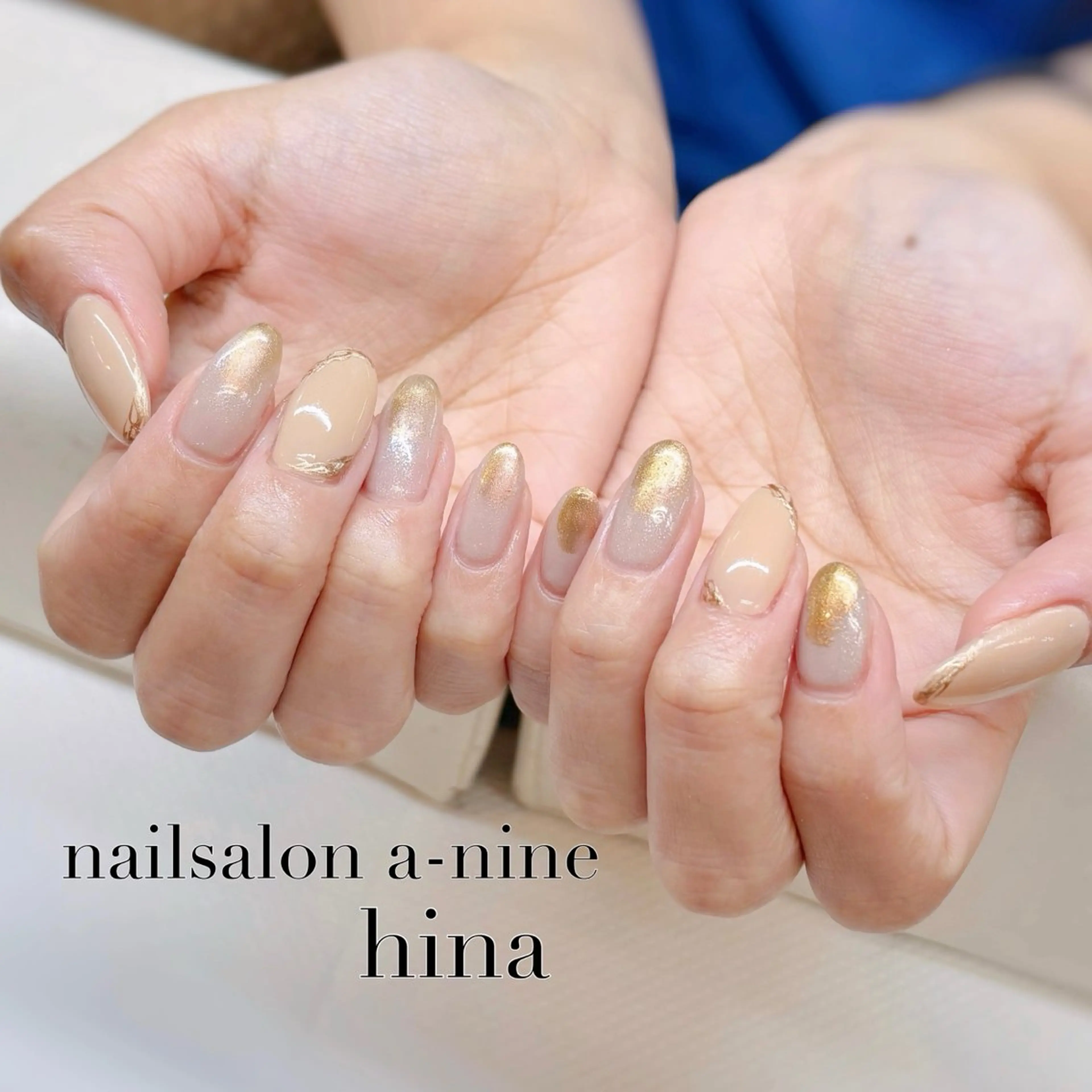 ネイル ニュアンスネイル オフィスネイル ネイルサロンエーナイン本店所属・【モデル募集中】 hina🌼のネイルデザイン