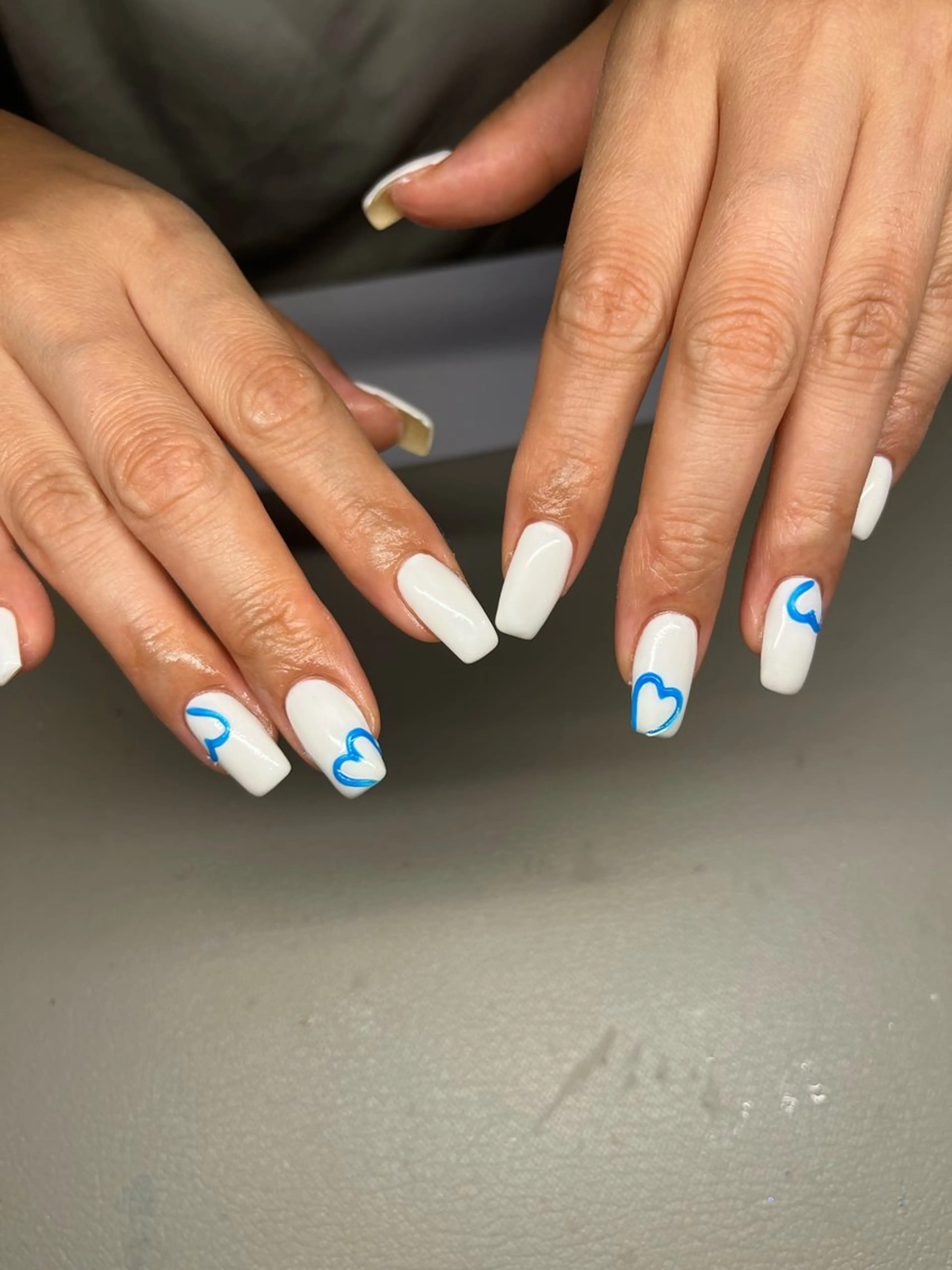 ネイル ハート ぷっくりネイル ハンドネイル 587nail *のネイルデザイン