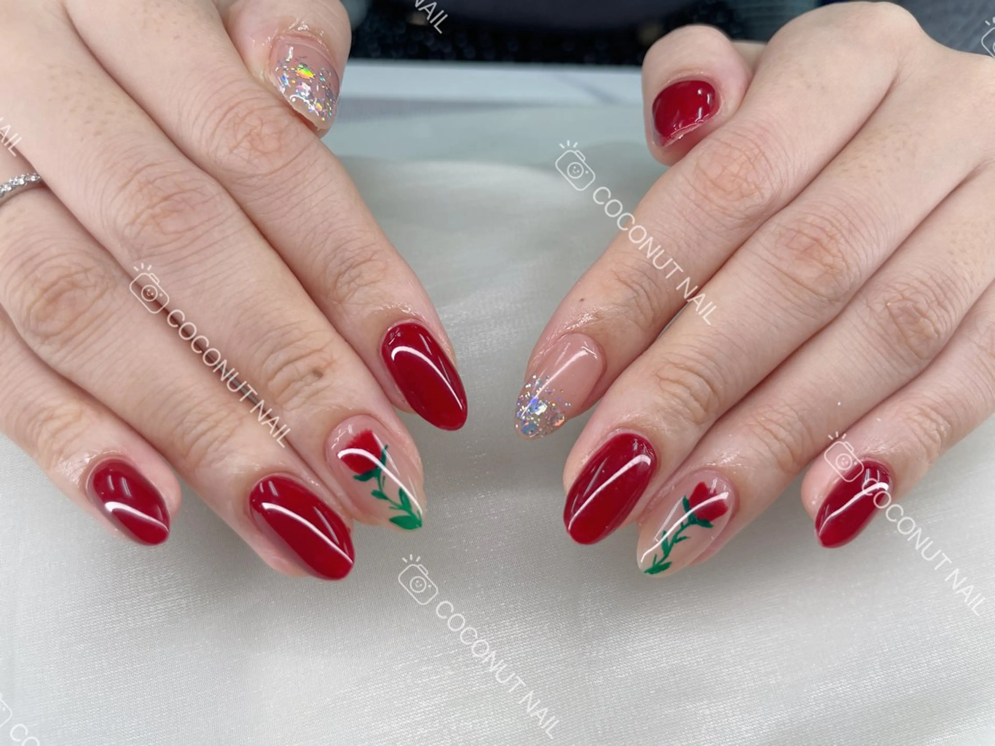 ネイル ハンドネイル 神田 ココナッツのネイルデザイン