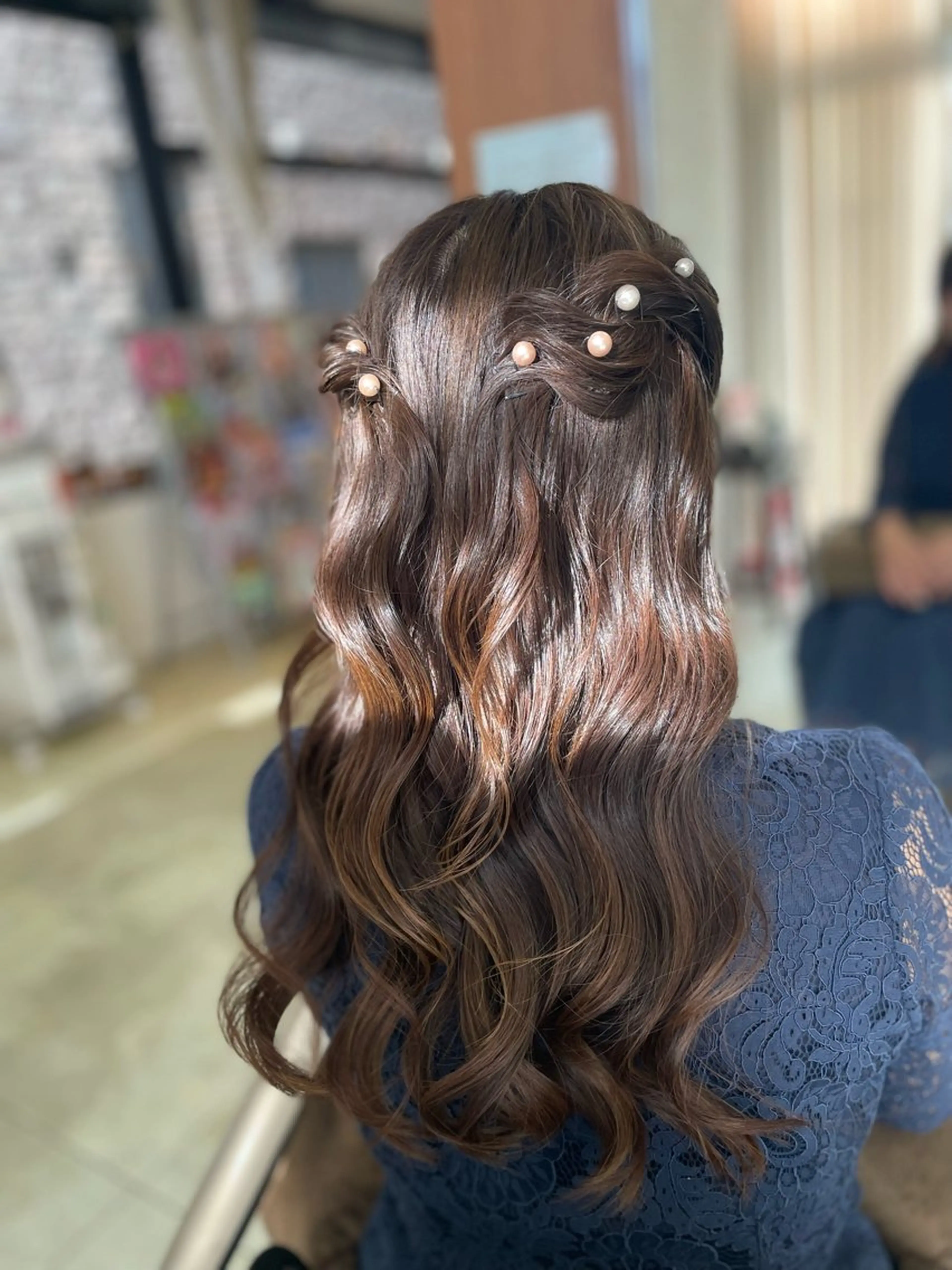 ロング 下村 和香奈のヘアスタイル