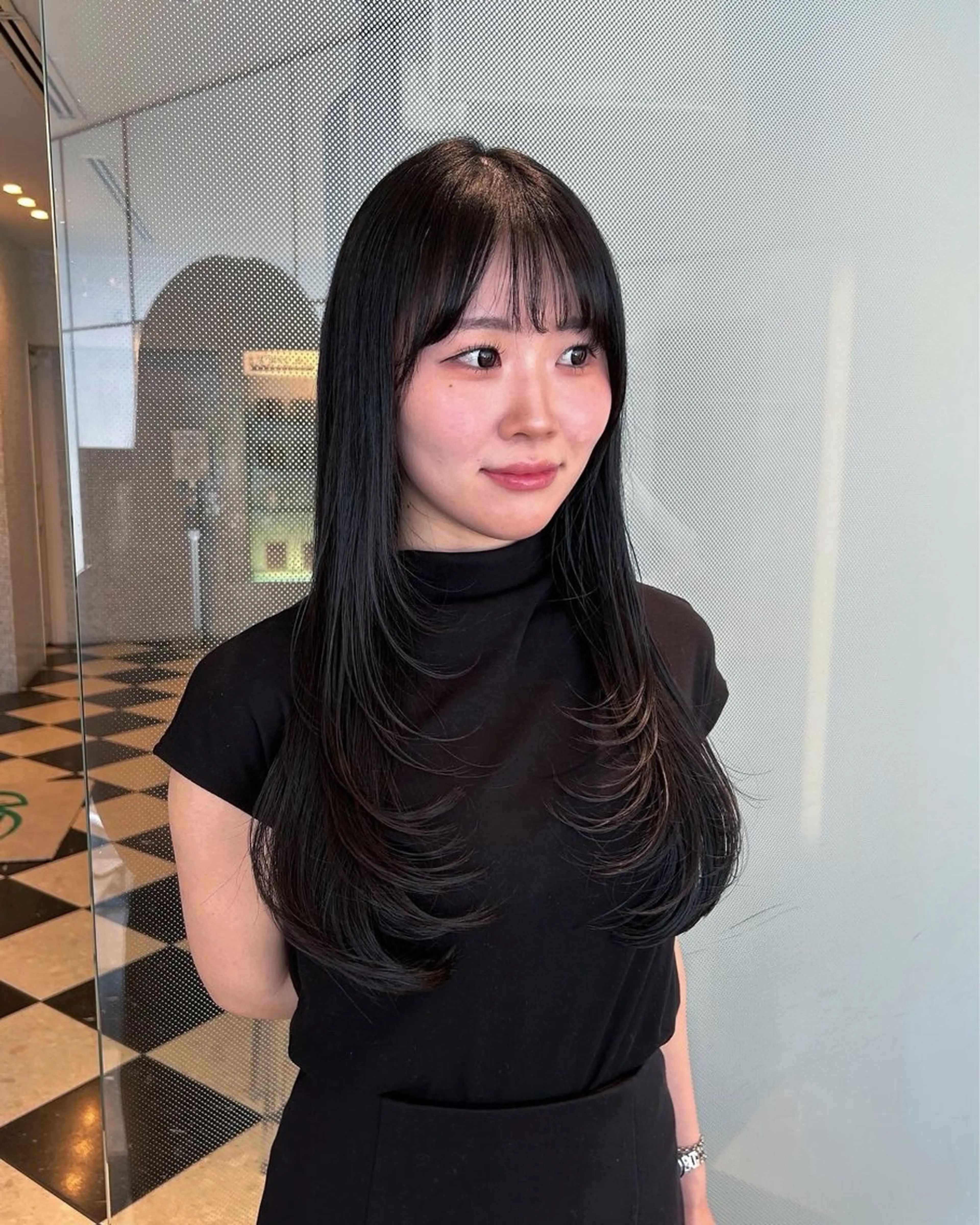 セミロング レイヤーカット 大谷美佳/レイヤー カット/ツヤ髪のヘアスタイル