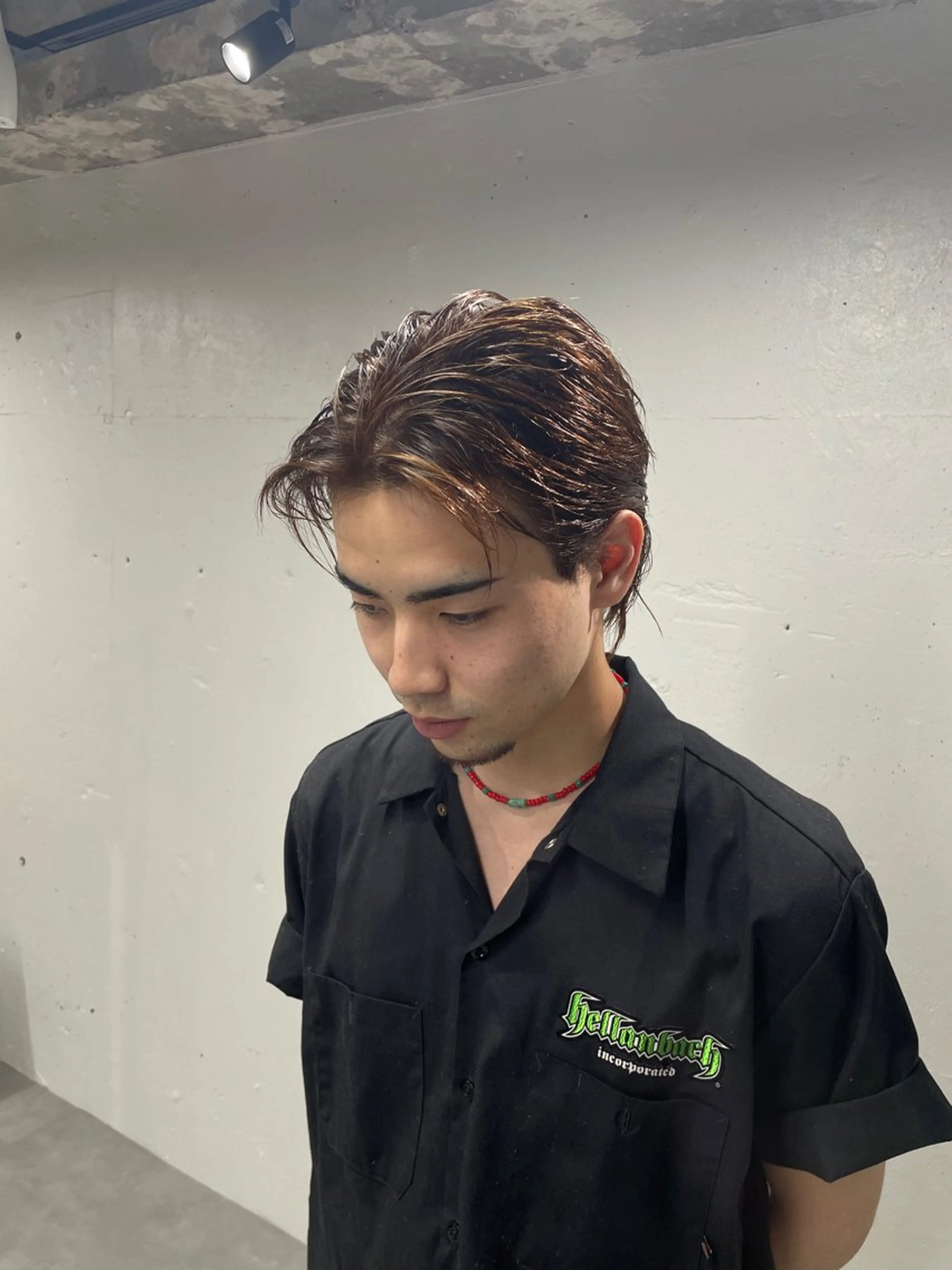 カラー メンズ ブラウンカラー オレンジ オレンジブラウン ルカ/ ニュアンスヘアのヘアスタイル