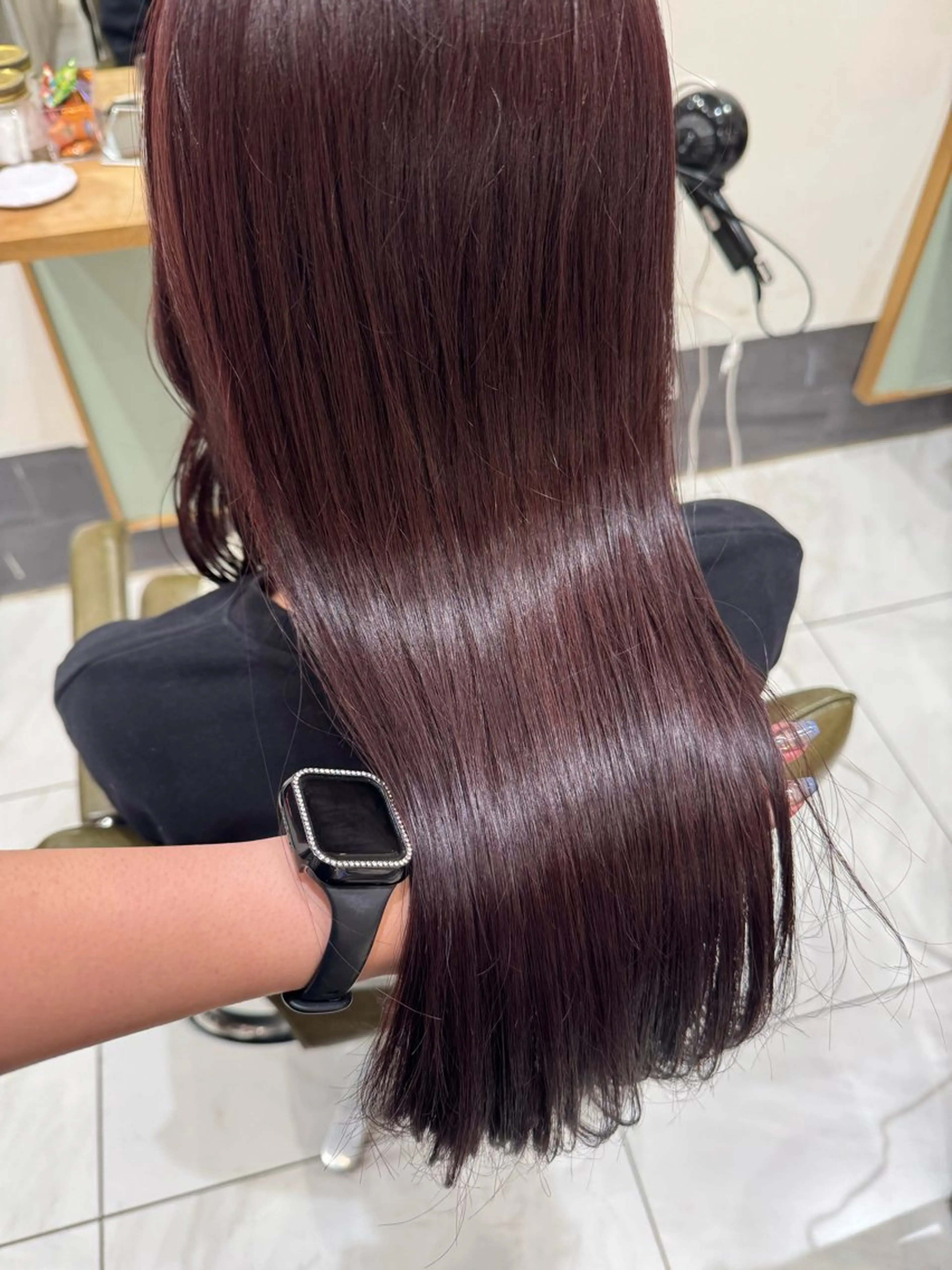 ロング カラー ブリーチ ブラウンカラー ブリーチなしカラー レッドカラー レッドブラウン カット ヘアカラー ｱｵﾇﾏﾐﾕ☁️ /ボブ/ハイトーン/のヘアスタイル