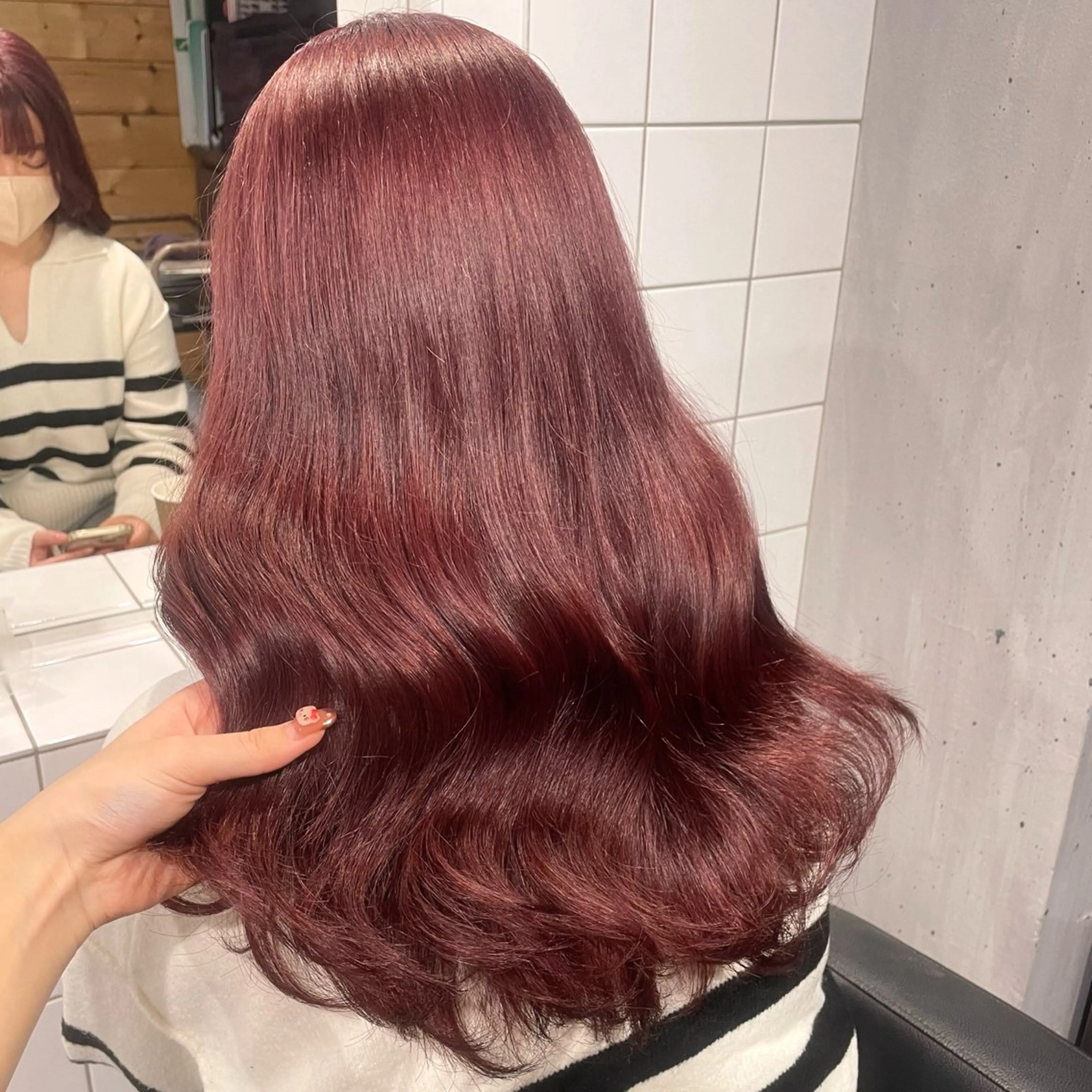 ロング ヘアカラー 盛れる暖色🎀ガーリ ーヘア🎀きっかのヘアスタイル