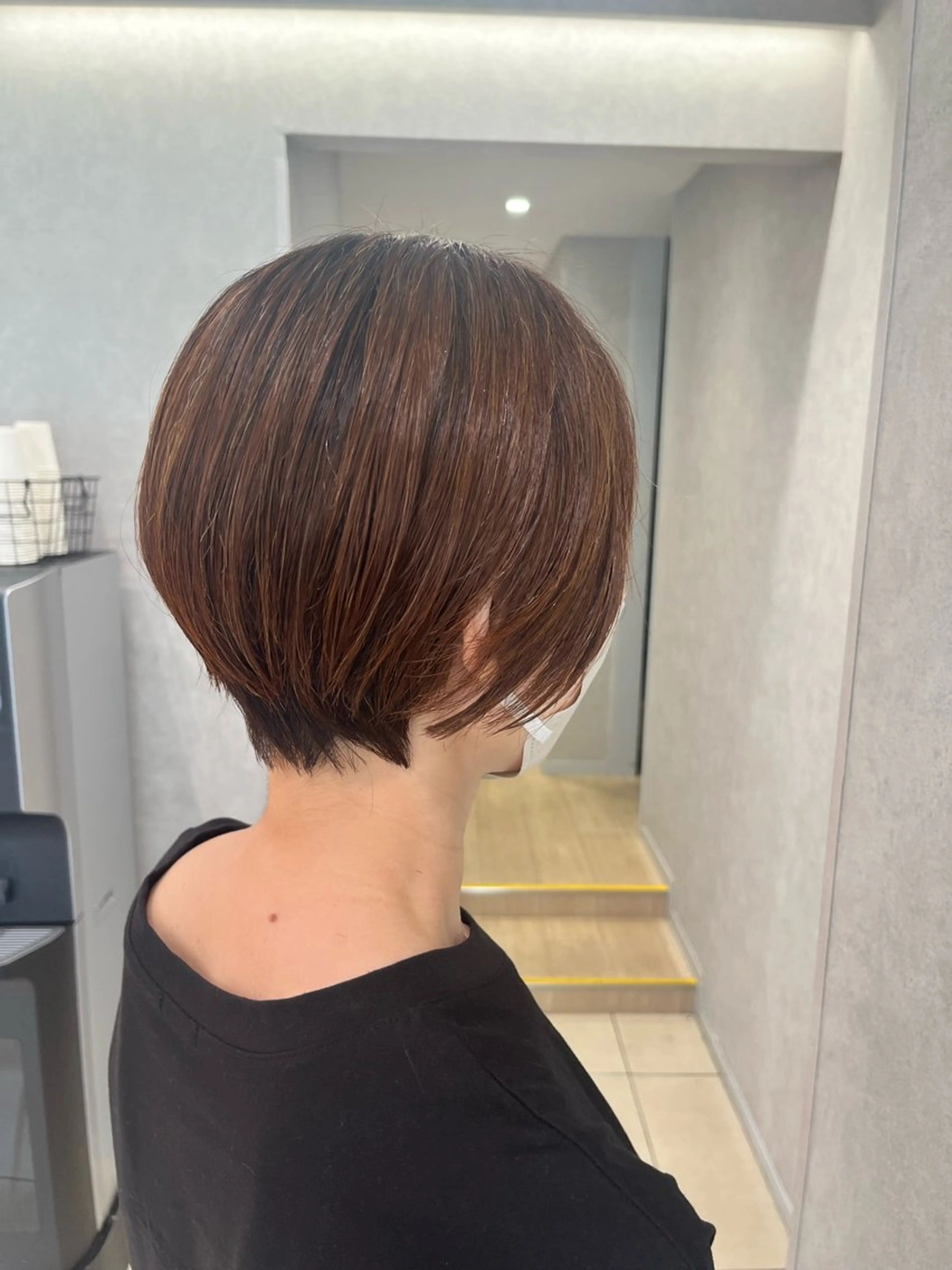 ショート 丸みショート くびれヘア ショートヘア カット トリートメント 巖本 真希のヘアスタイル