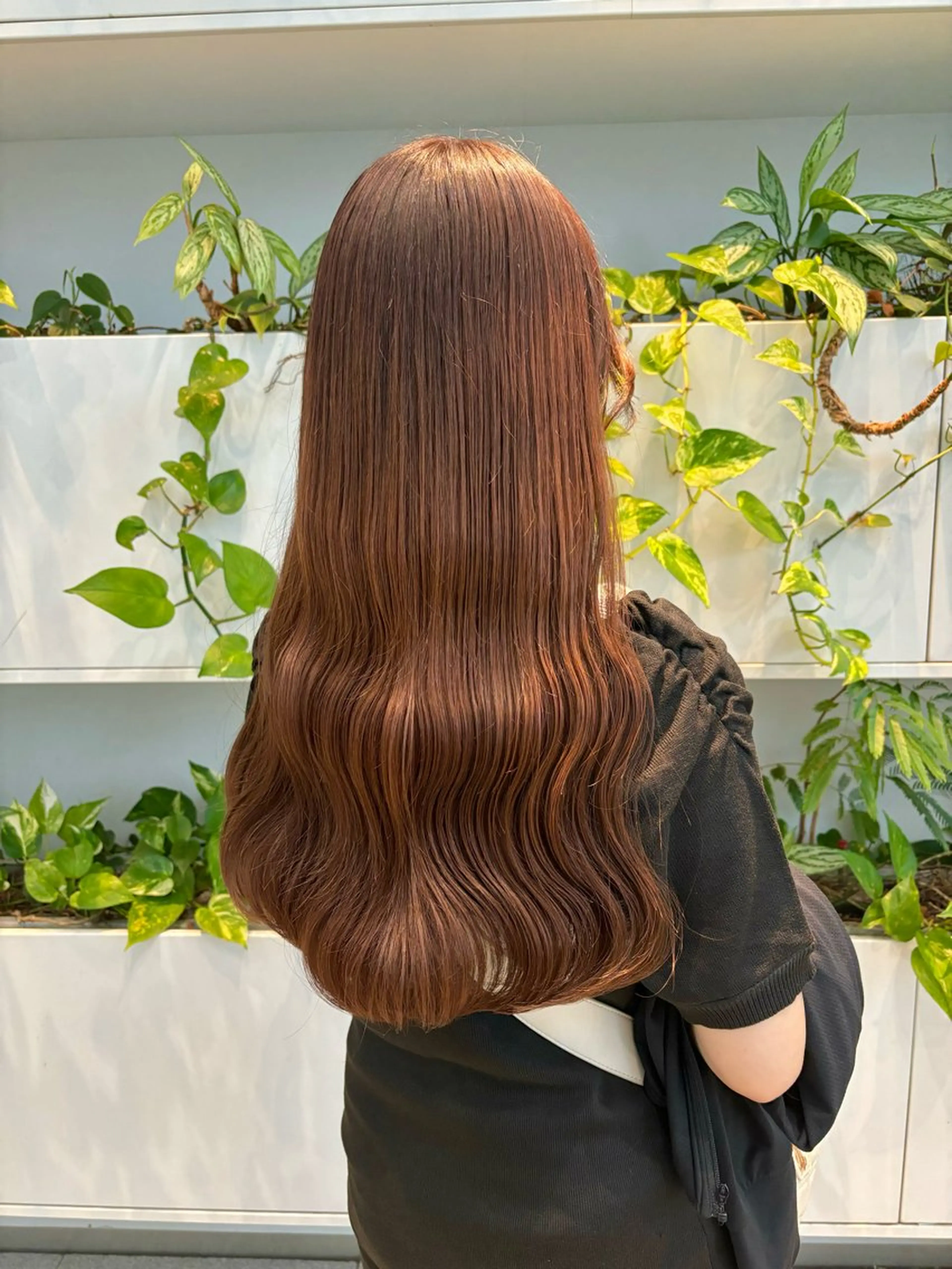 ロング カラー ブラウンカラー ピンクカラー ピンクブラウン トリートメント カット ヘアカラー くさかみさき🌼暖色 /耳つぼ/オタク🌼のヘアスタイル