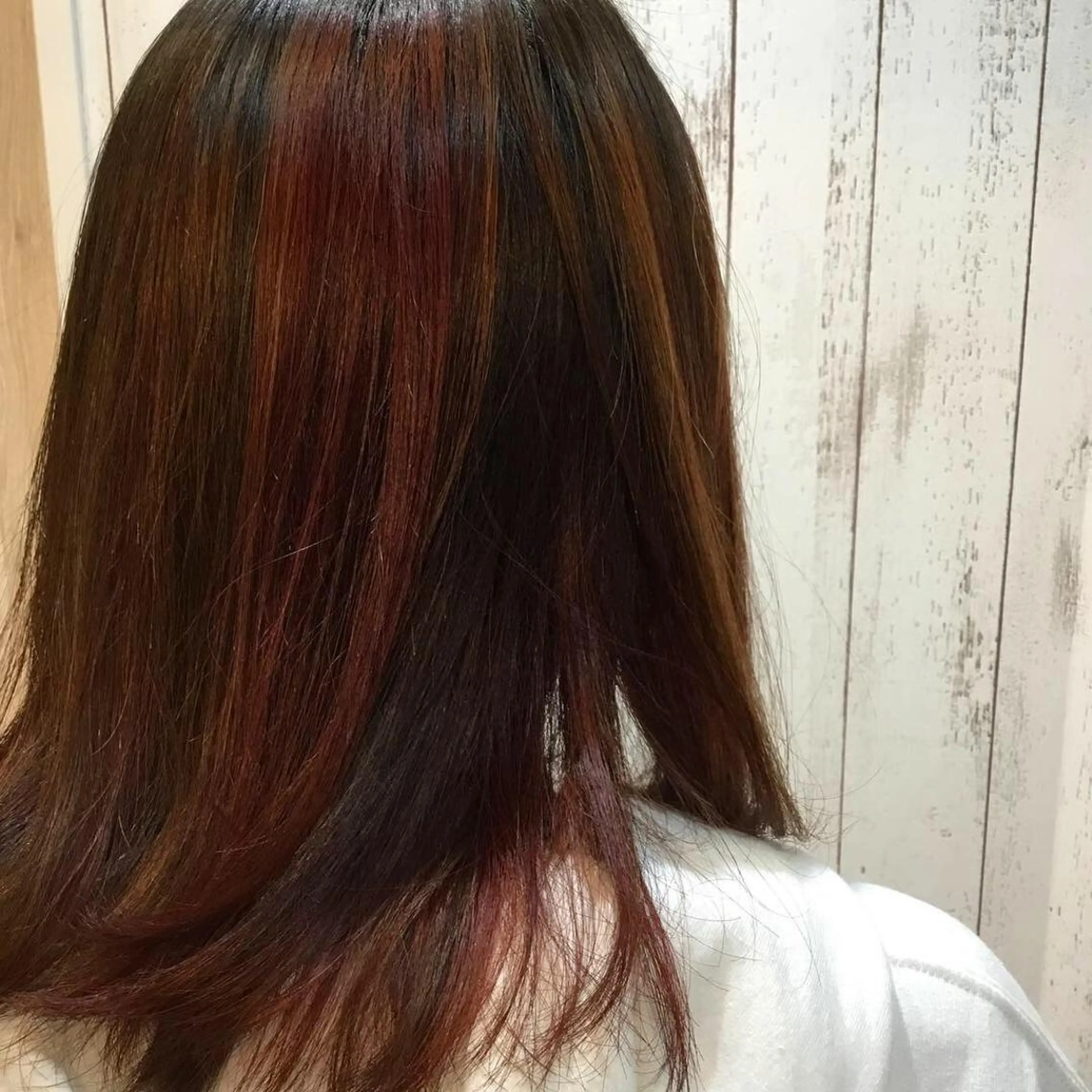 ミディアム カラー 金崎 新吾のヘアスタイル