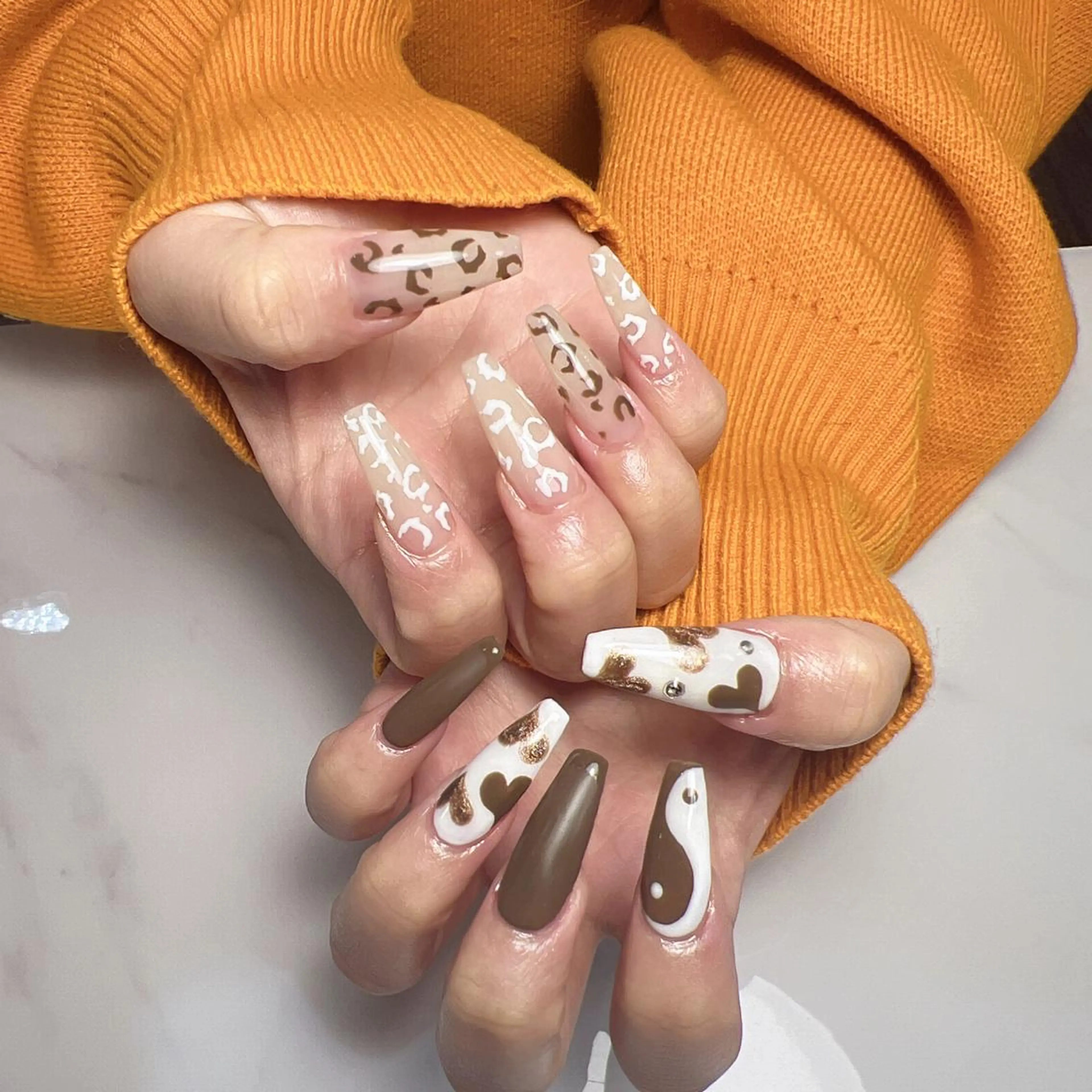 ネイル アートネイル 長さ出し フラッシュネイル ジェルネイル 氷ネイル・うるうるネイル You&Me Yukiのネイルデザイン