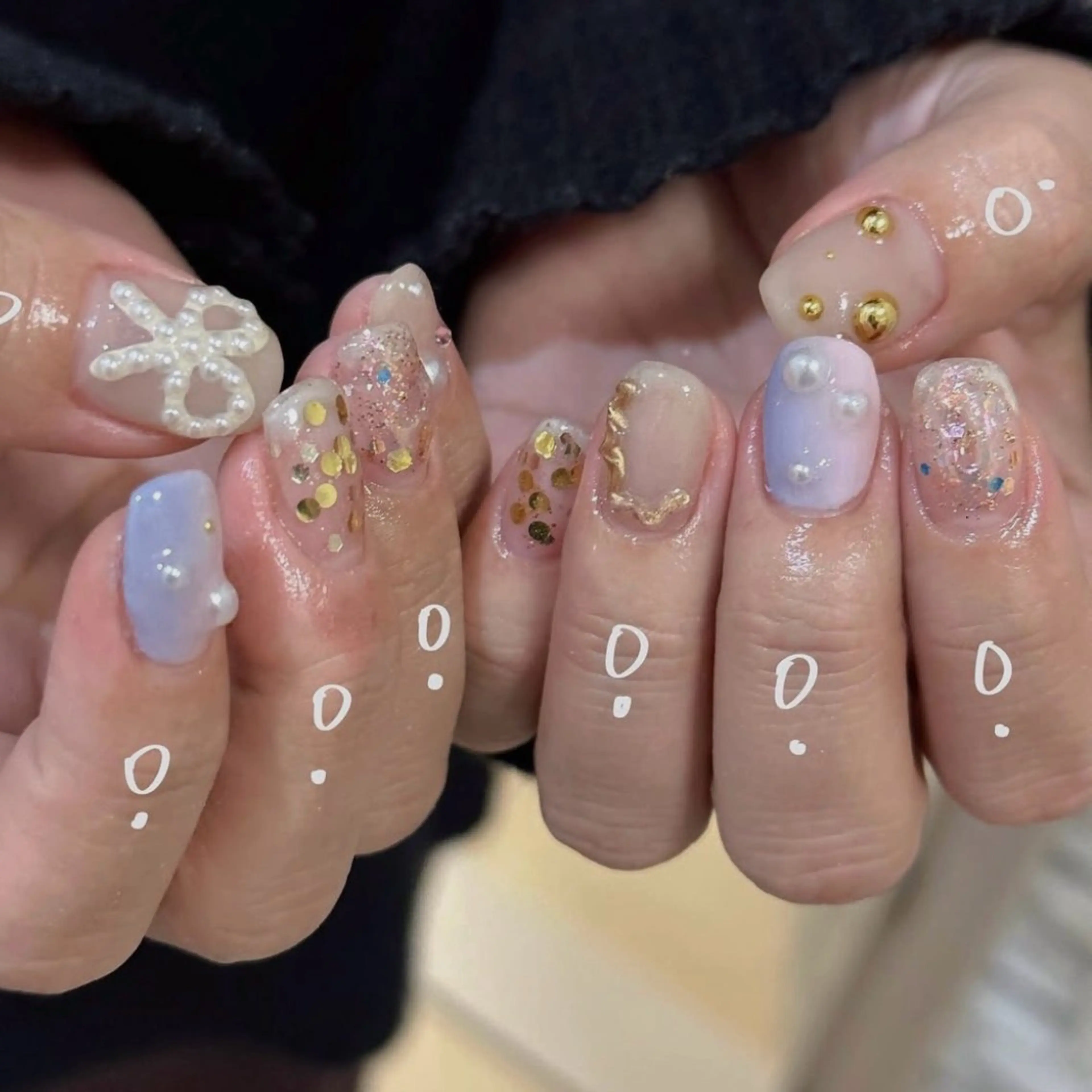 ネイル キラキラネイル 韓国ネイル マグネットネイル ニュアンスネイル ピンク talo .のネイルデザイン