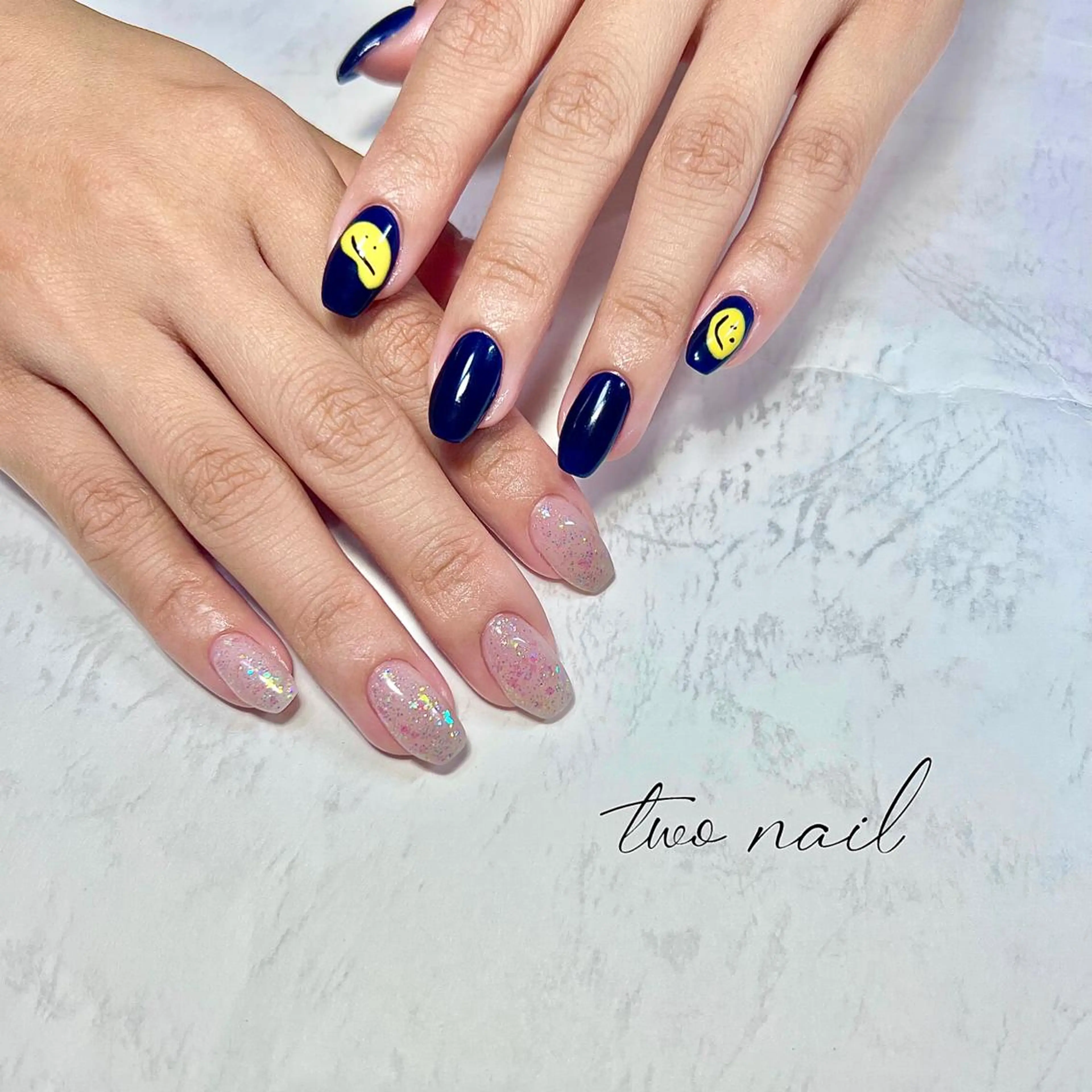 ネイル アートネイル オーロラネイル フットネイル ハート ニュアンスネイル two nailのネイルデザイン