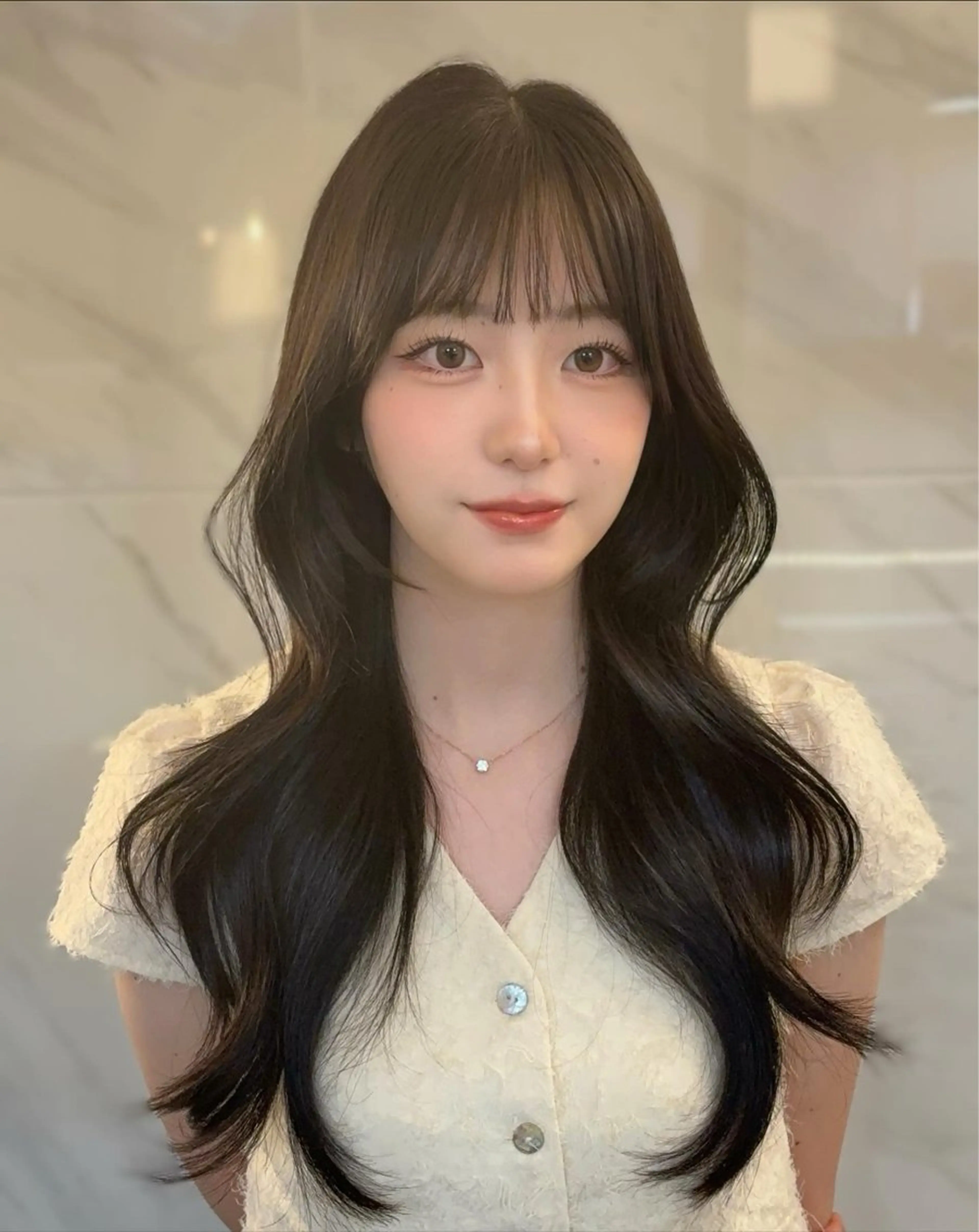 ロング 🤍韓国ヘア/ 楓🤍のヘアスタイル