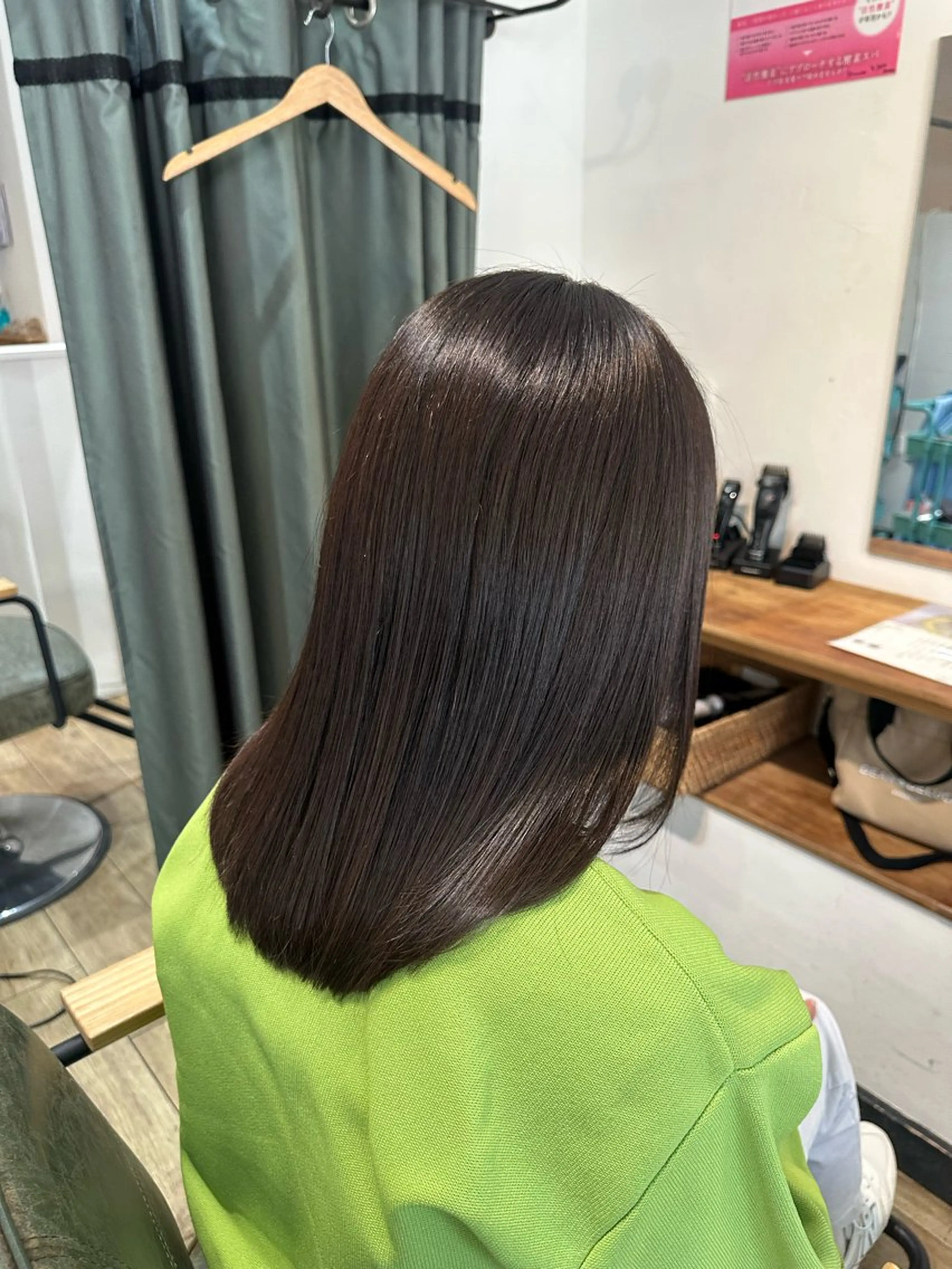 セミロング 髪質改善 トリートメント レイヤー/蟹江/ くすみカラー/川口のヘアスタイル