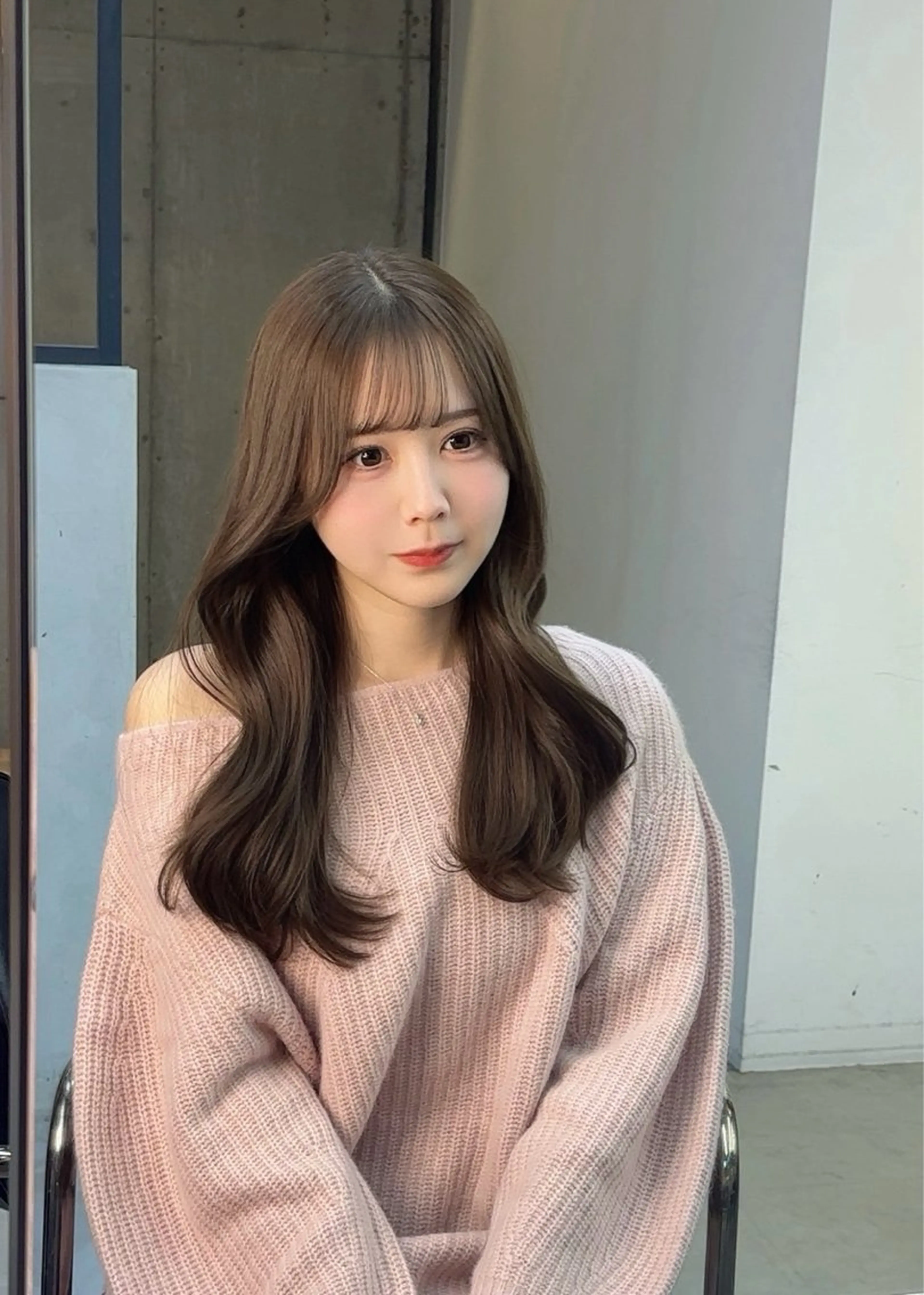 ロング カラー くびれヘア トリートメント ヘアカラー 韓国レイヤー/艶髪/ manami🥣のヘアスタイル