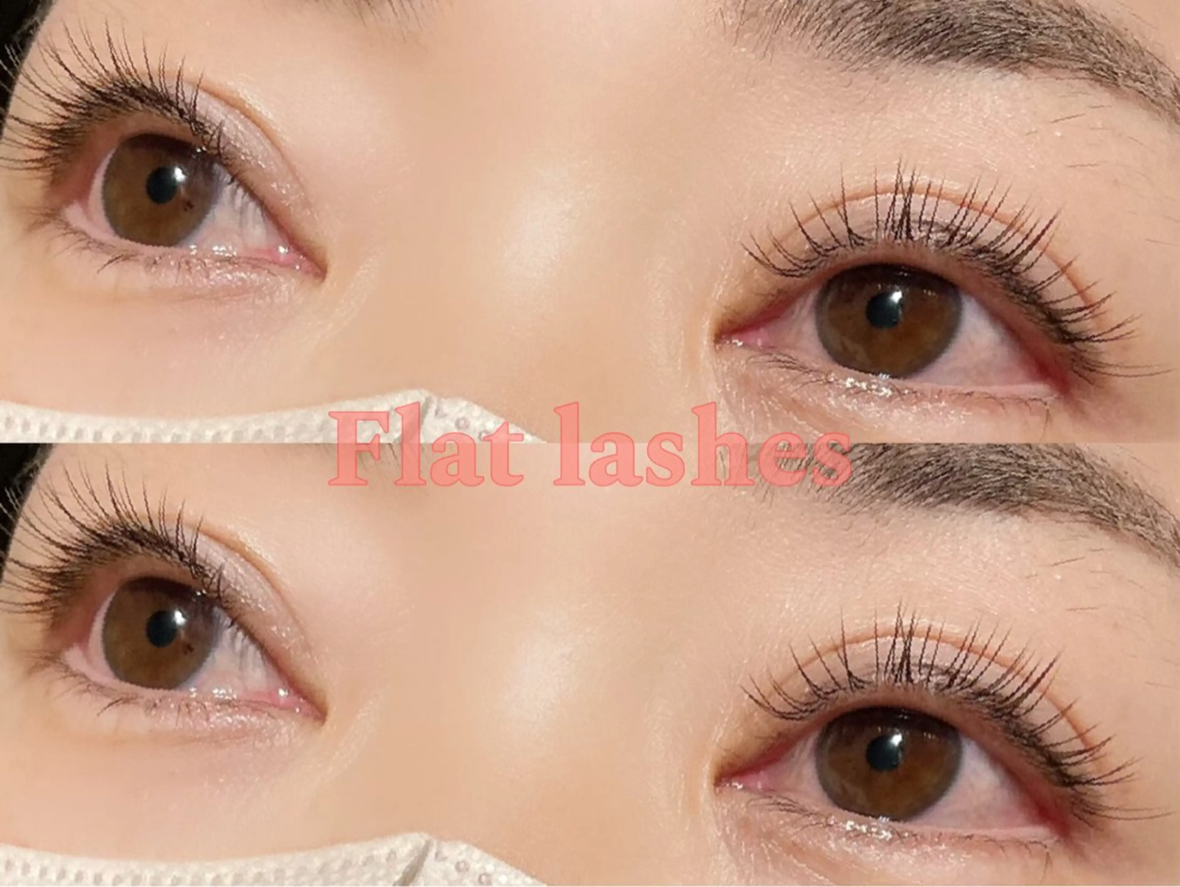 🍀オフ込み✨️フラットラッシュ140本まで🍀 カラーラッシュ変更可◎/＋￥1,100でLEDエクステ変更可◎の写真