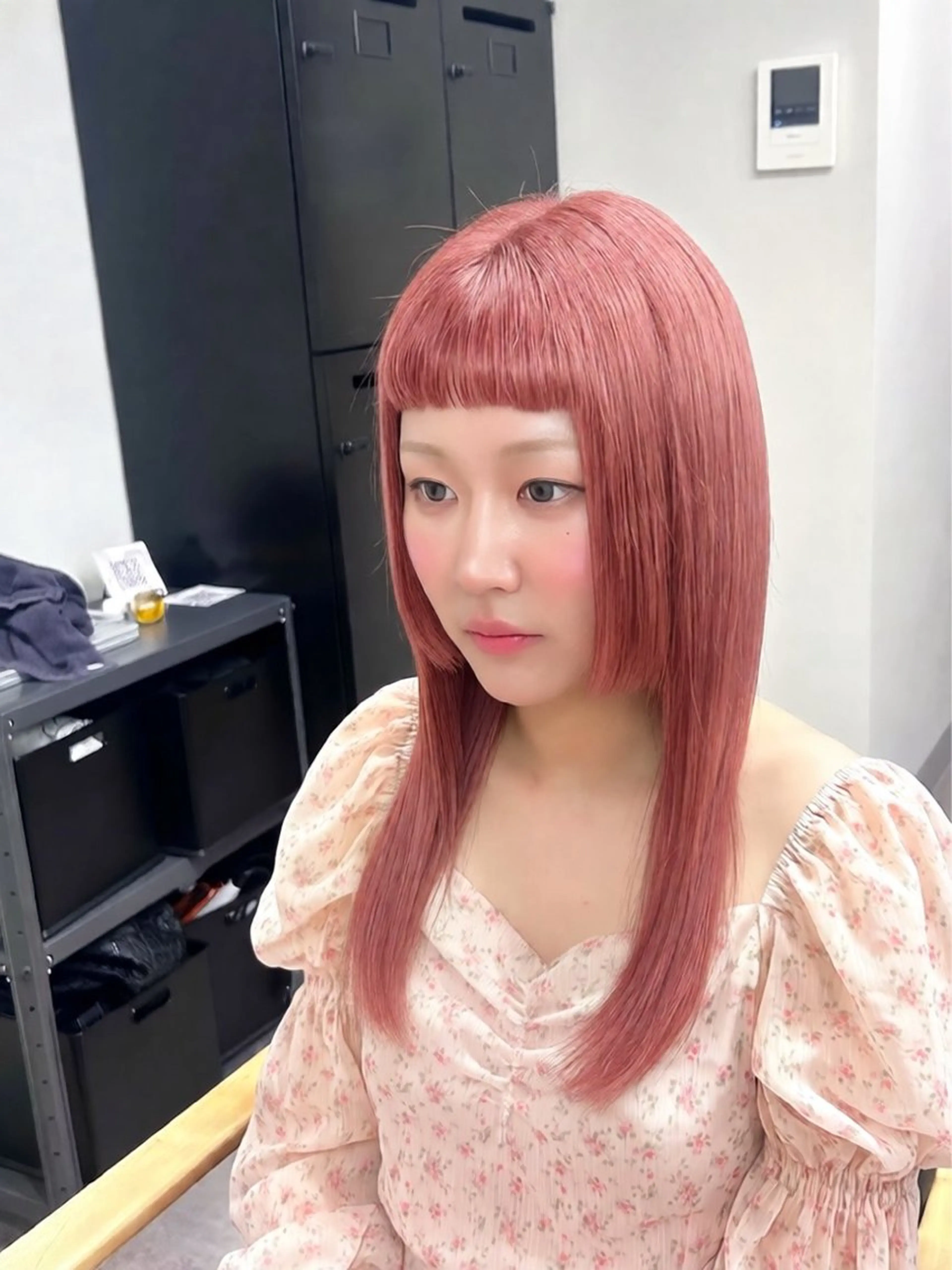 ロング ヘアカラー トリートメント 艶あり暖色系カラー‪ 🎀透明感あゆみ🎀のヘアスタイル