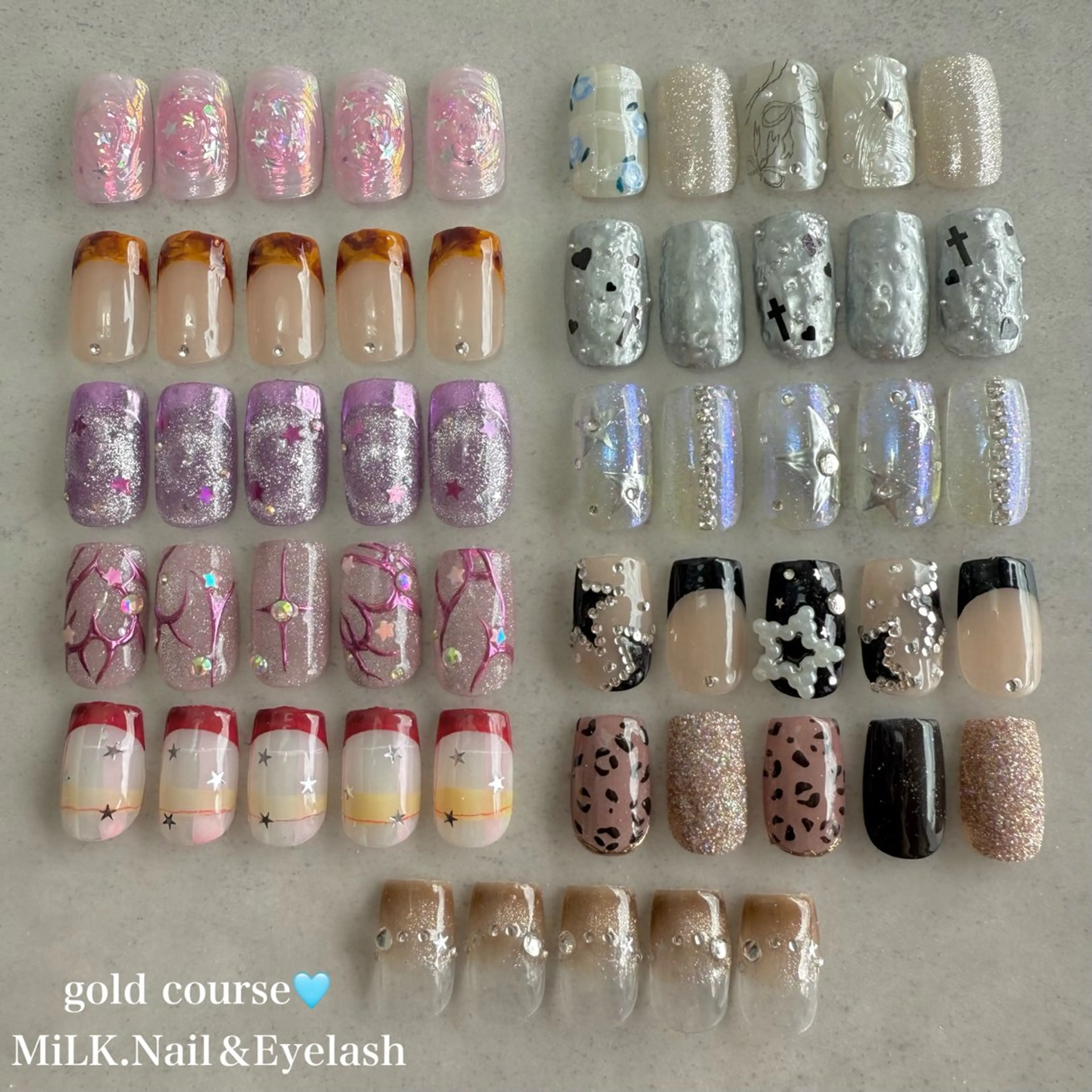 ネイル ゴールド ハンドネイル MiLK.   Nail&Eyelash所属・MiLK. wakaのマツエク・マツパデザイン