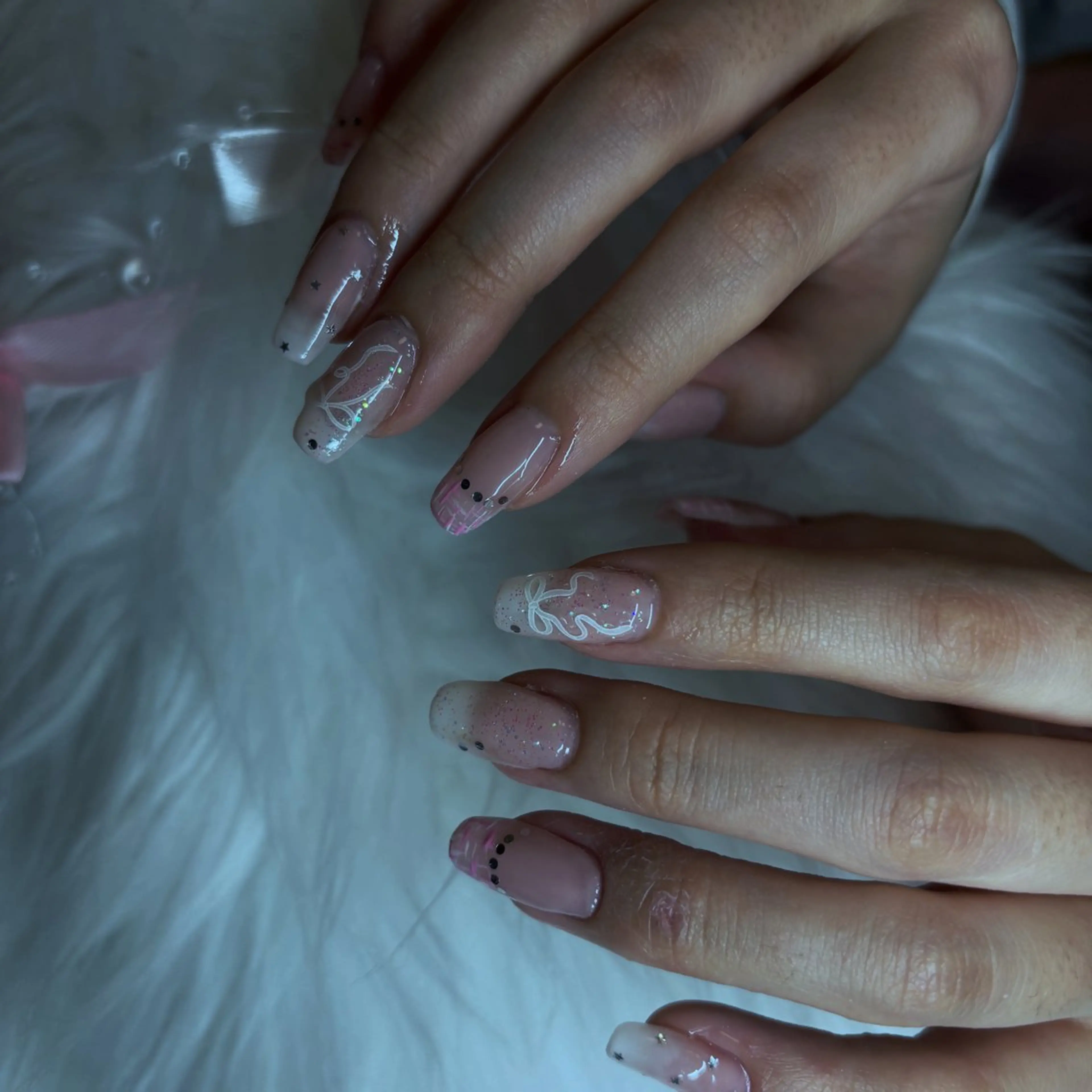 ネイル 長さ出し ロングネイル 持ち込み 春ネイル ハンドネイル vante_aimi .パラジェル取扱店のネイルデザイン