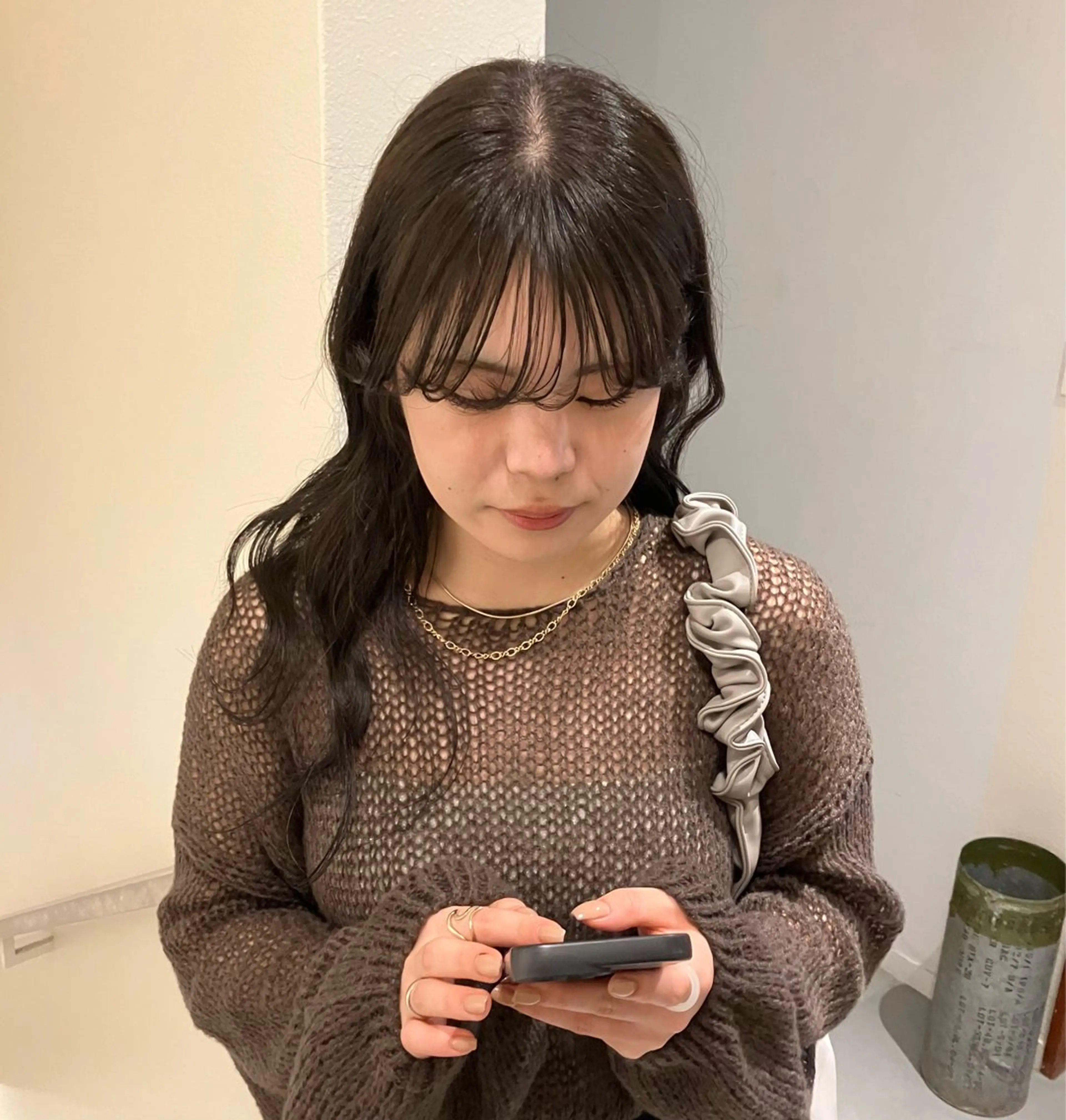 高発色カラー+艶キュアトリートメントの写真