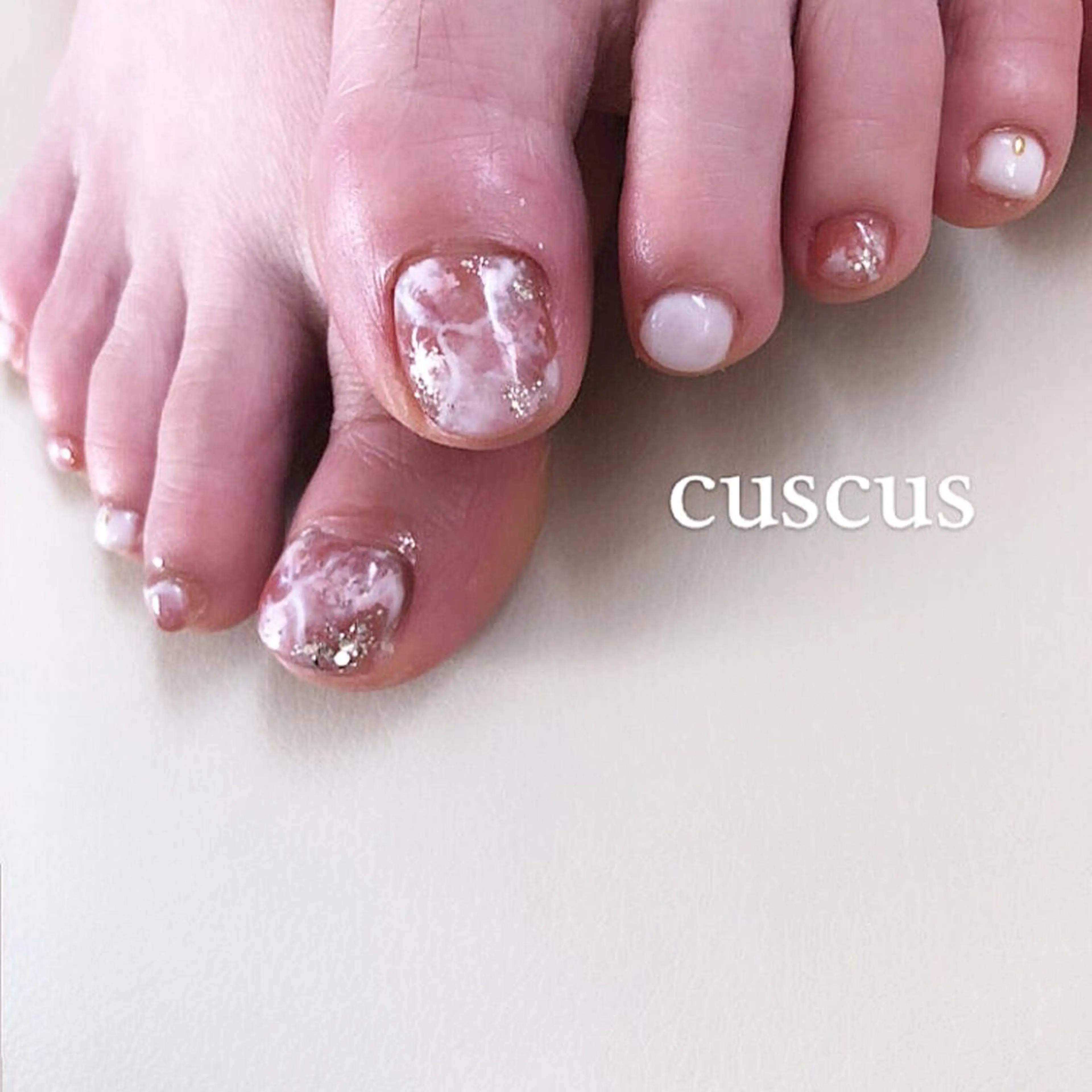 ネイル フットネイル ＣＵＳＣＵＳ …ｔ.akiのネイルデザイン