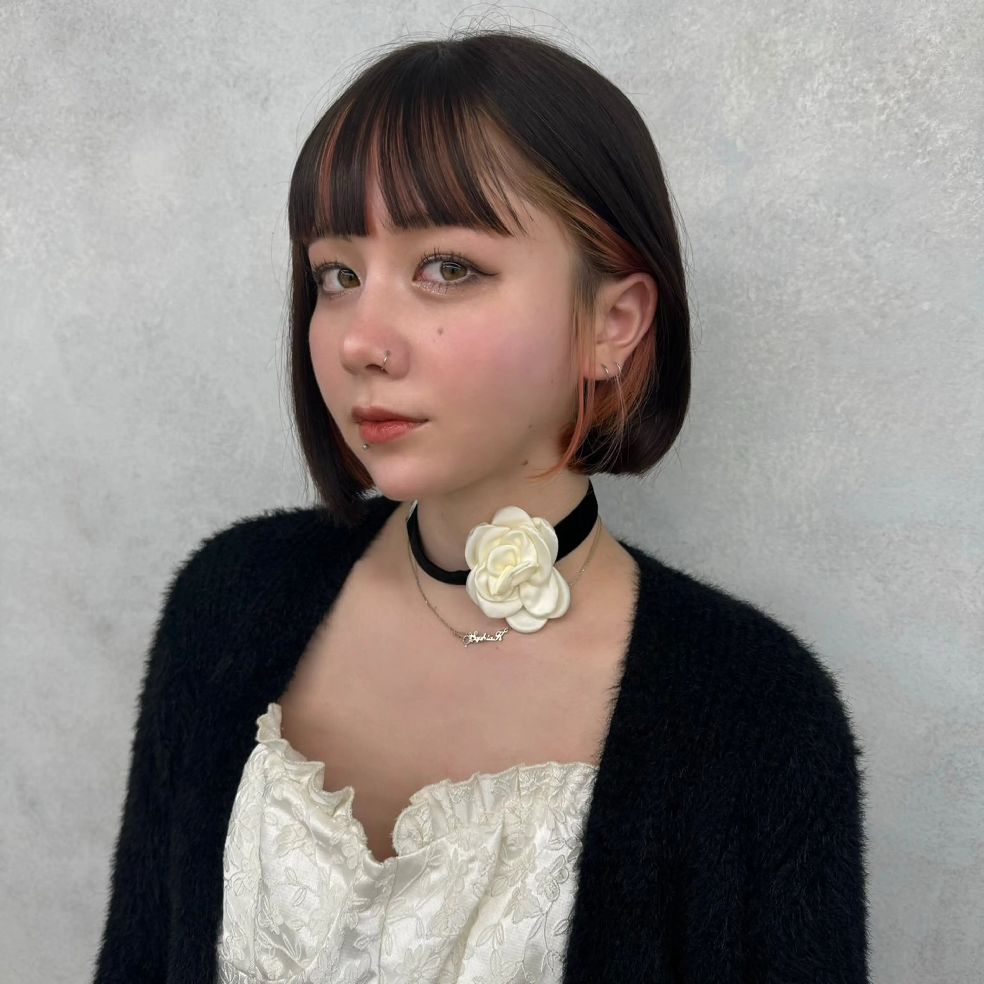 ショート 切りっぱなしボブ ボブ AOl所属・🫧艶髪🪽 Karinのヘアスタイル