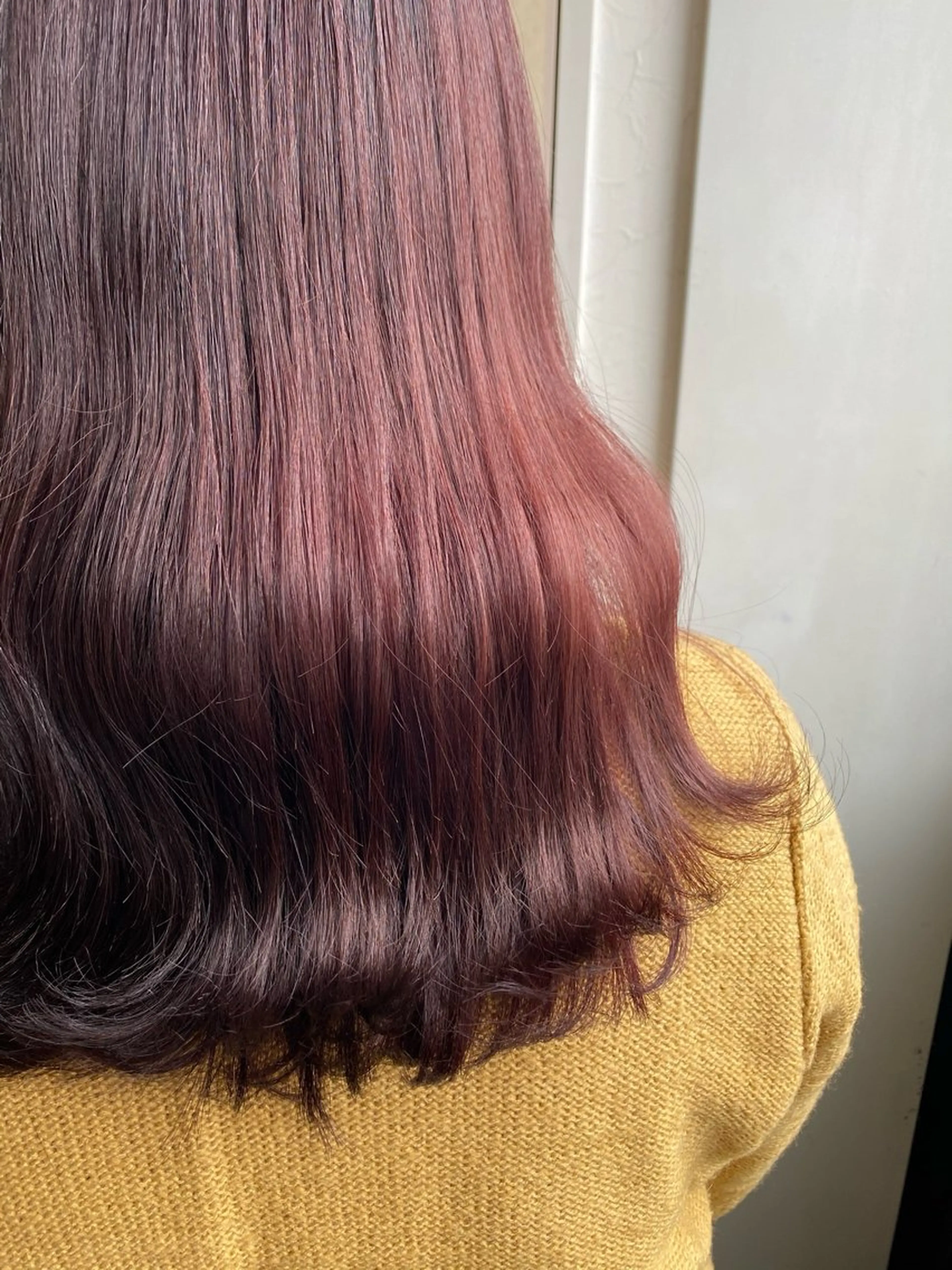 セミロング ヘアカラー トリートメント 🇰🇷韓国風顔周り NANAMI🇰🇷のヘアスタイル