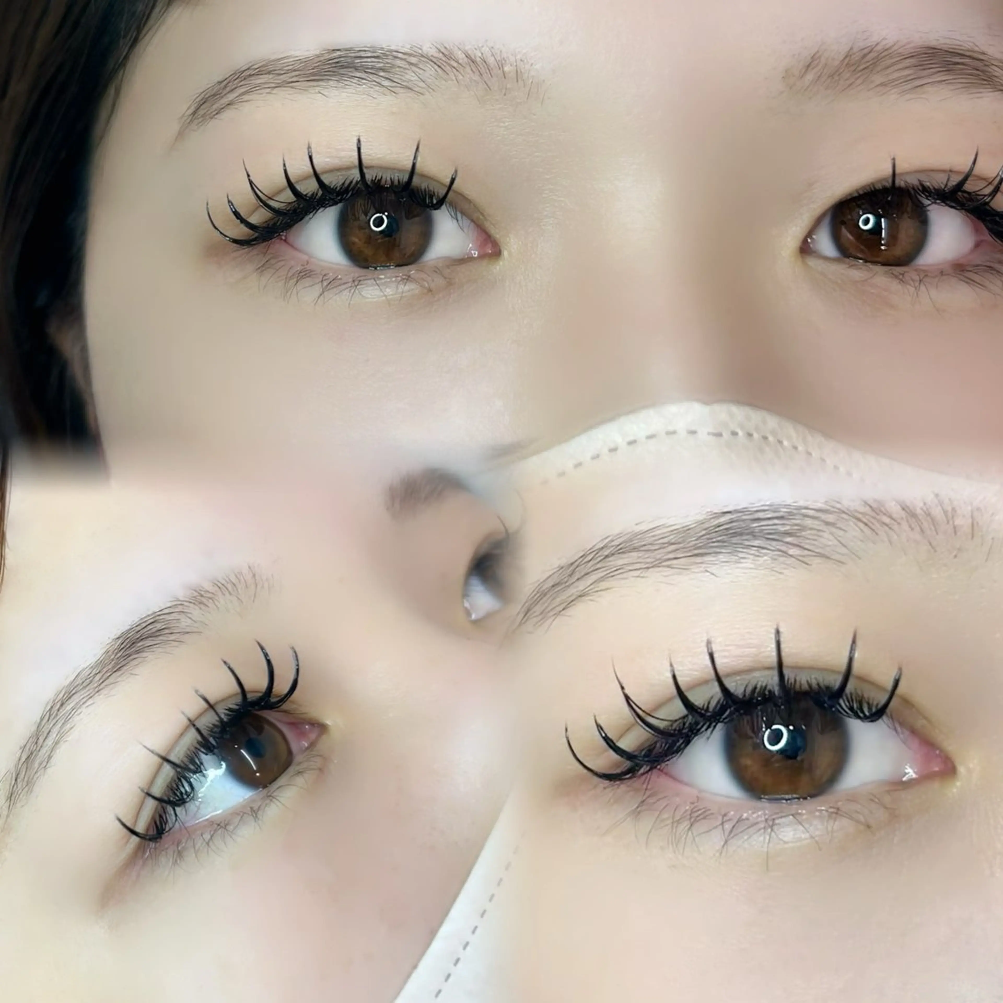 マツエク・マツパ フラットラッシュ eyelash&eyebrow salon mude所属・koharu  ︎︎のマツエク・マツパデザイン