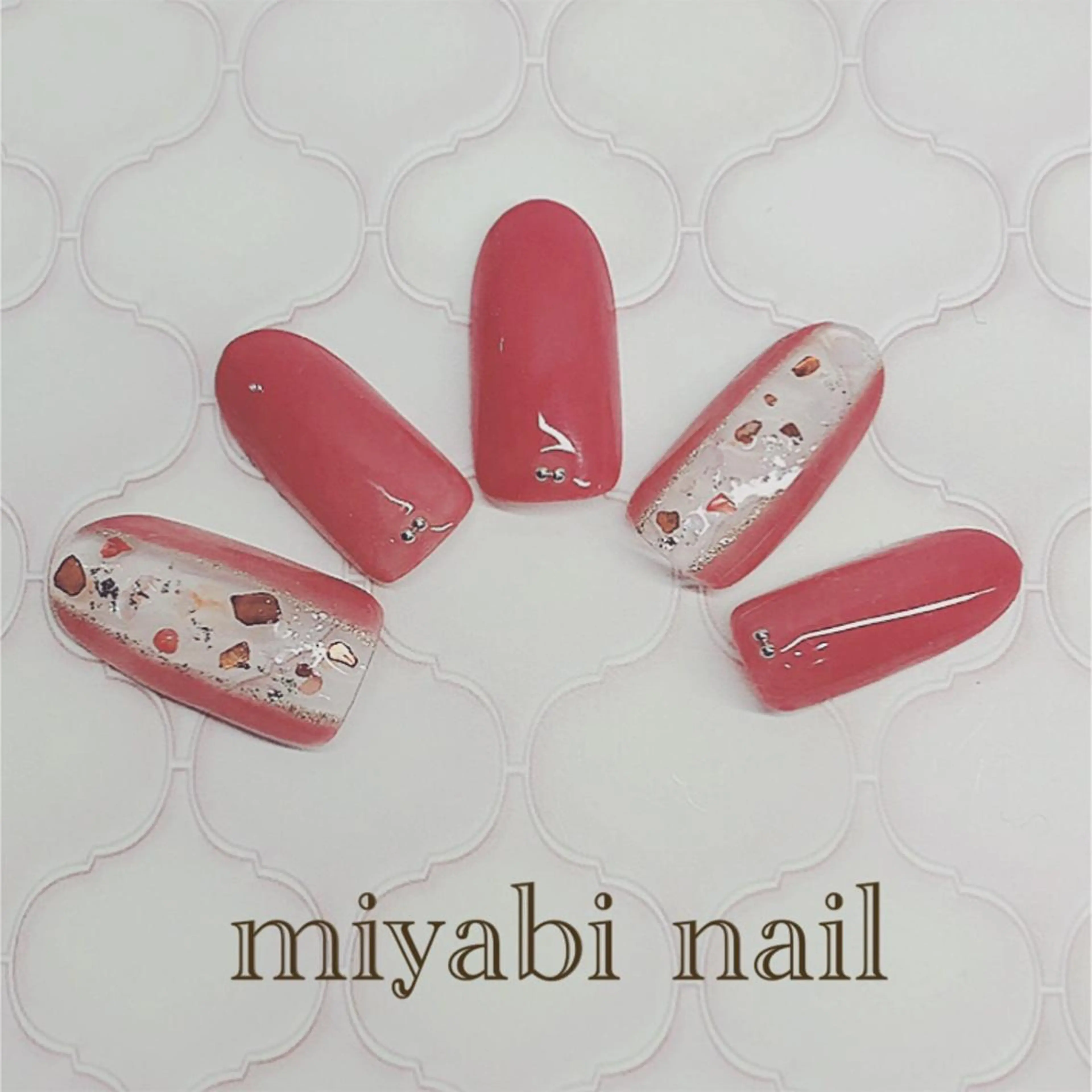 ネイル miyabi nail 桂川駅近くのネイルデザイン