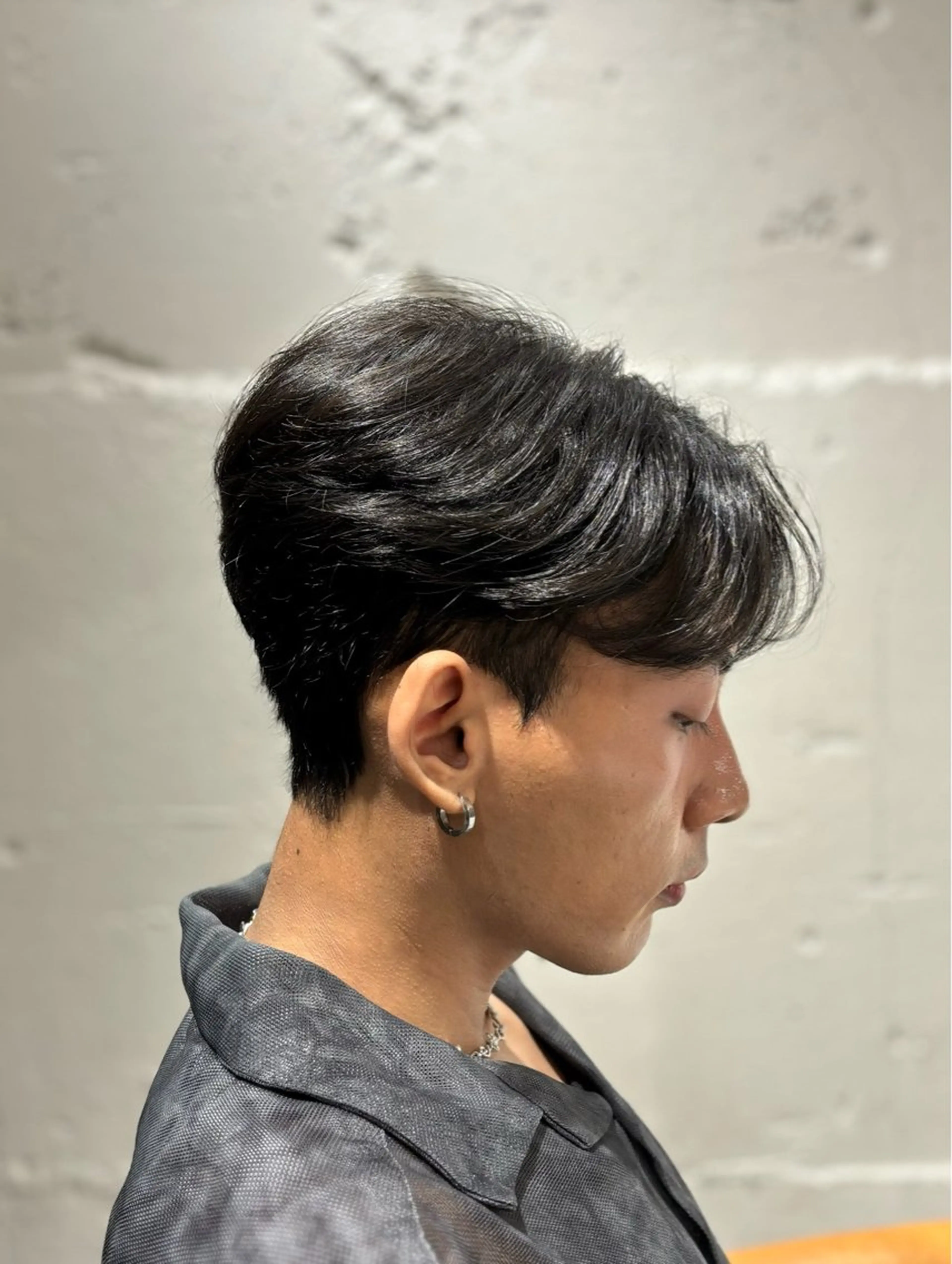 ショート パーマ メンズ カット パーマ 韓国メンズヘア/ ダウンパーマ/歩夢のヘアスタイル