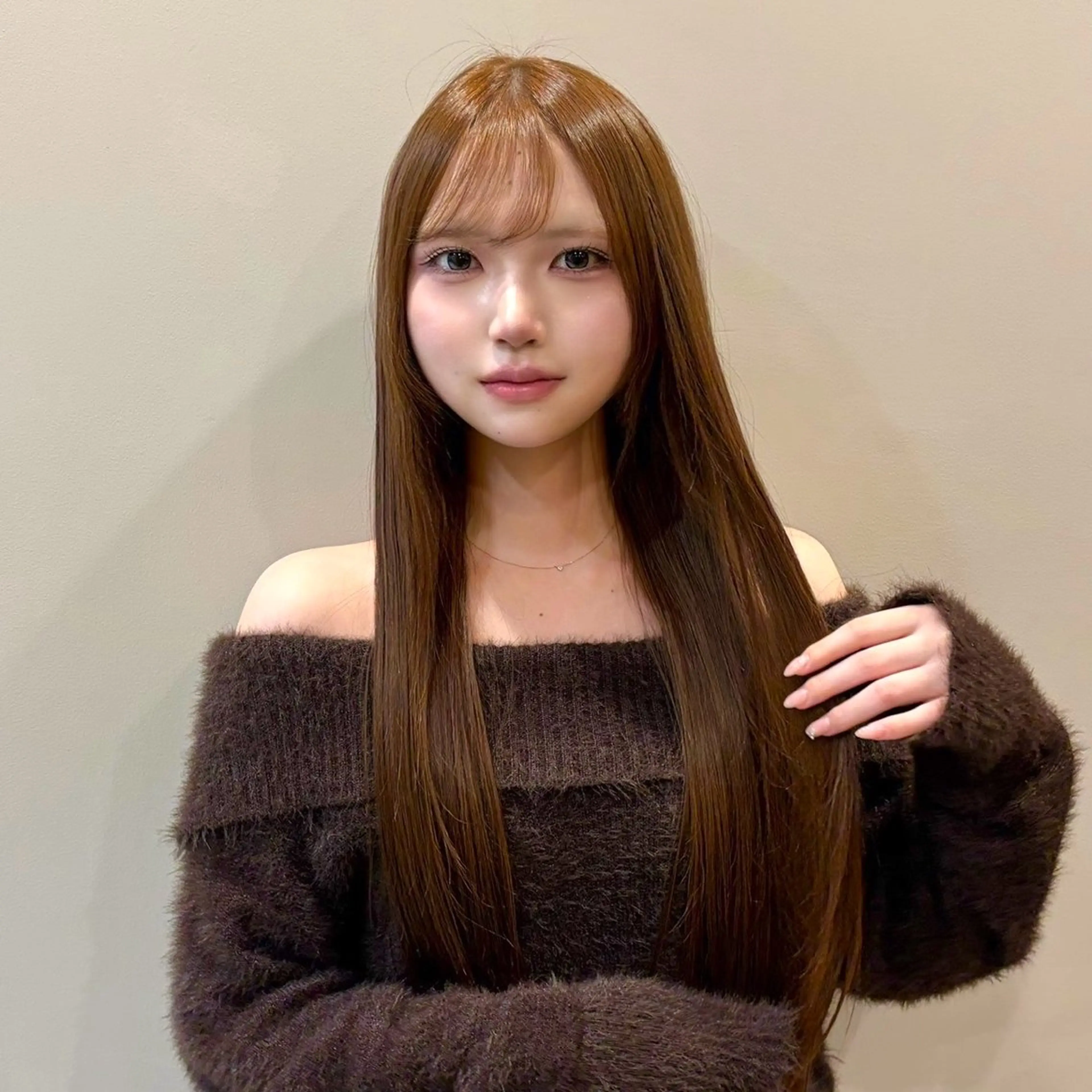 ロング ヘアカラー 透明感カラー 🌱多田 望花のヘアスタイル