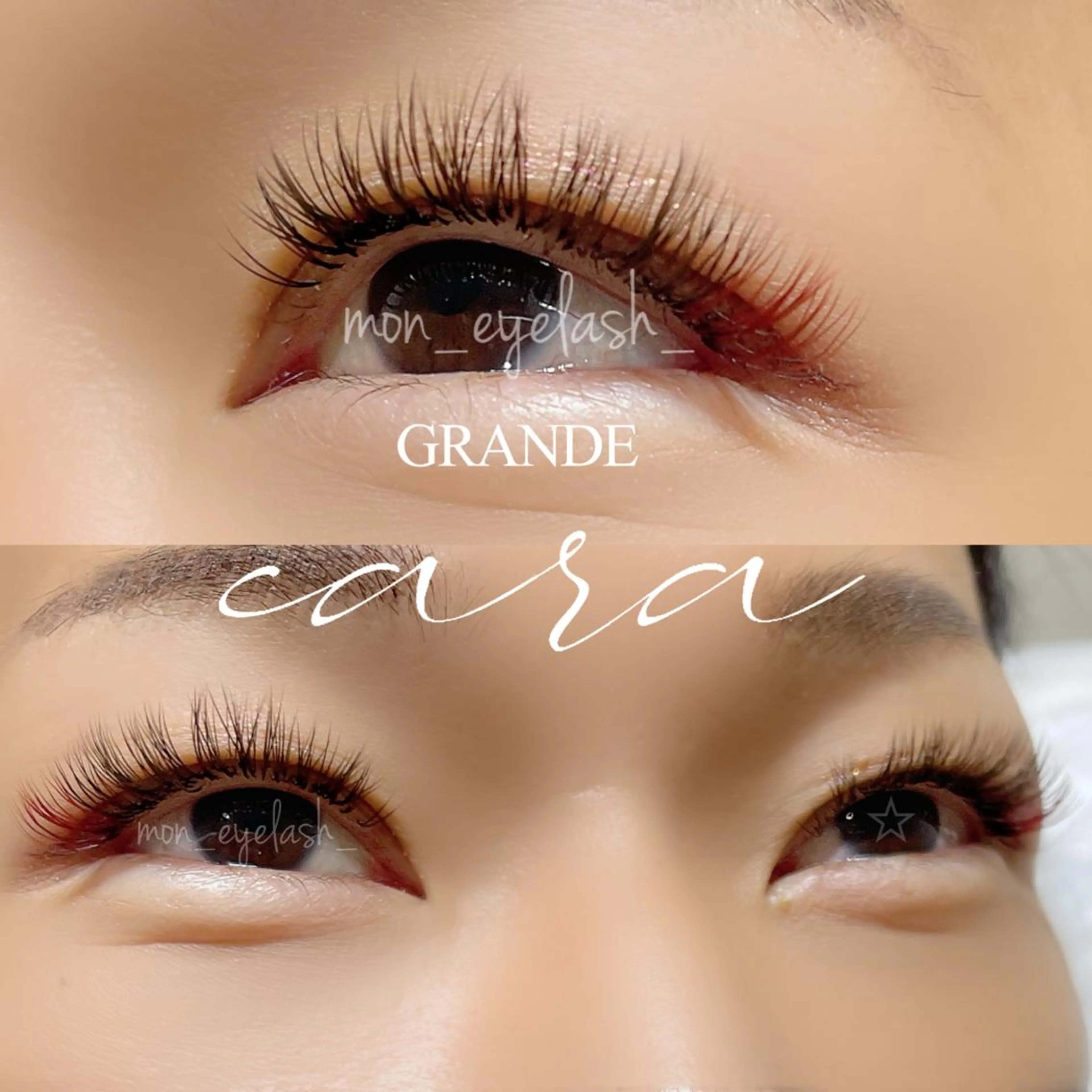 マツエク・マツパ アイブロウ 眉カラー 付け放題 マツエク GRANDEcara 栄 Miki🍀のマツエク・マツパデザイン