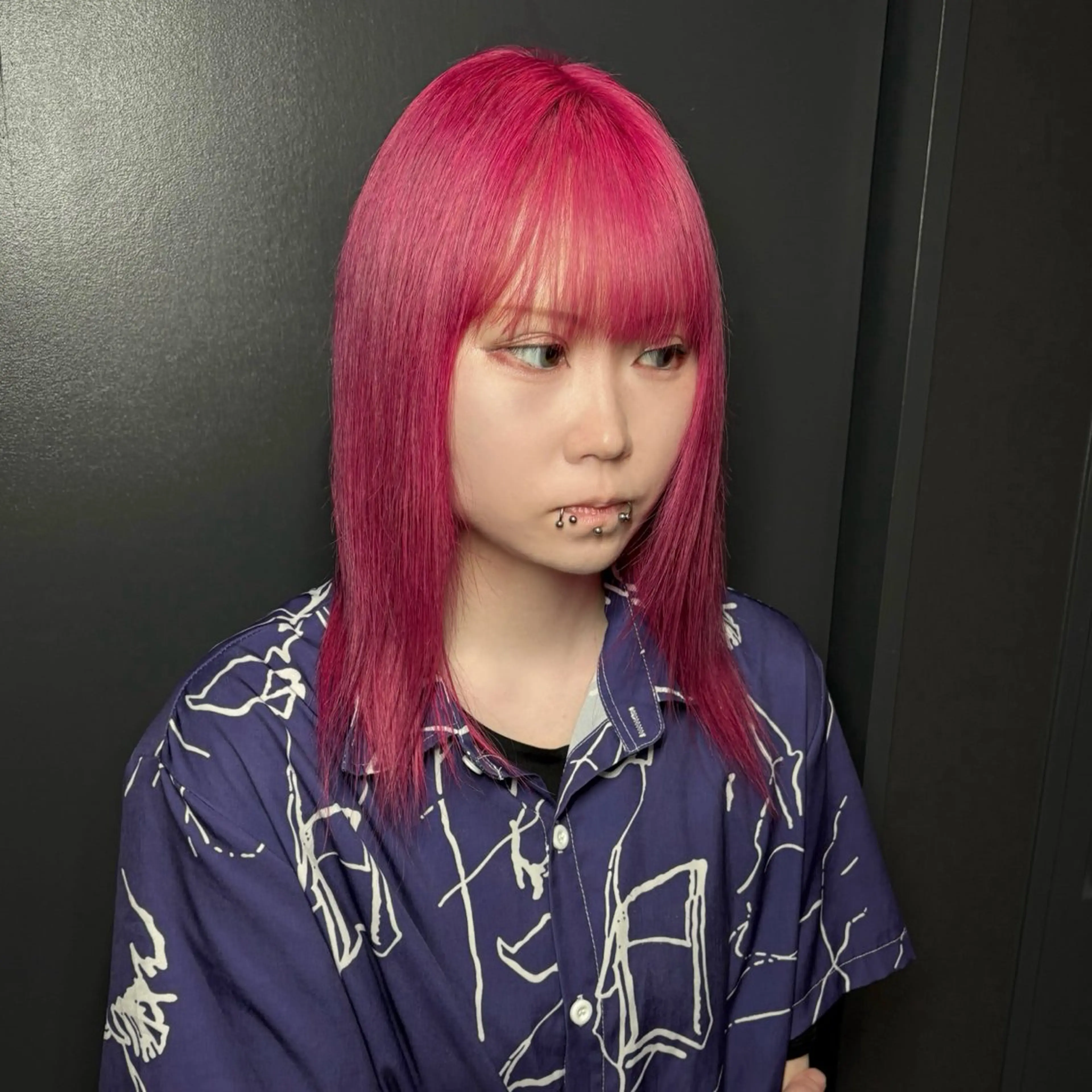 セミロング カラー ブリーチ ケアブリーチ ハイトーンカラー ヘアカラー ★デザインカラー ハイトーン ももか★のヘアスタイル