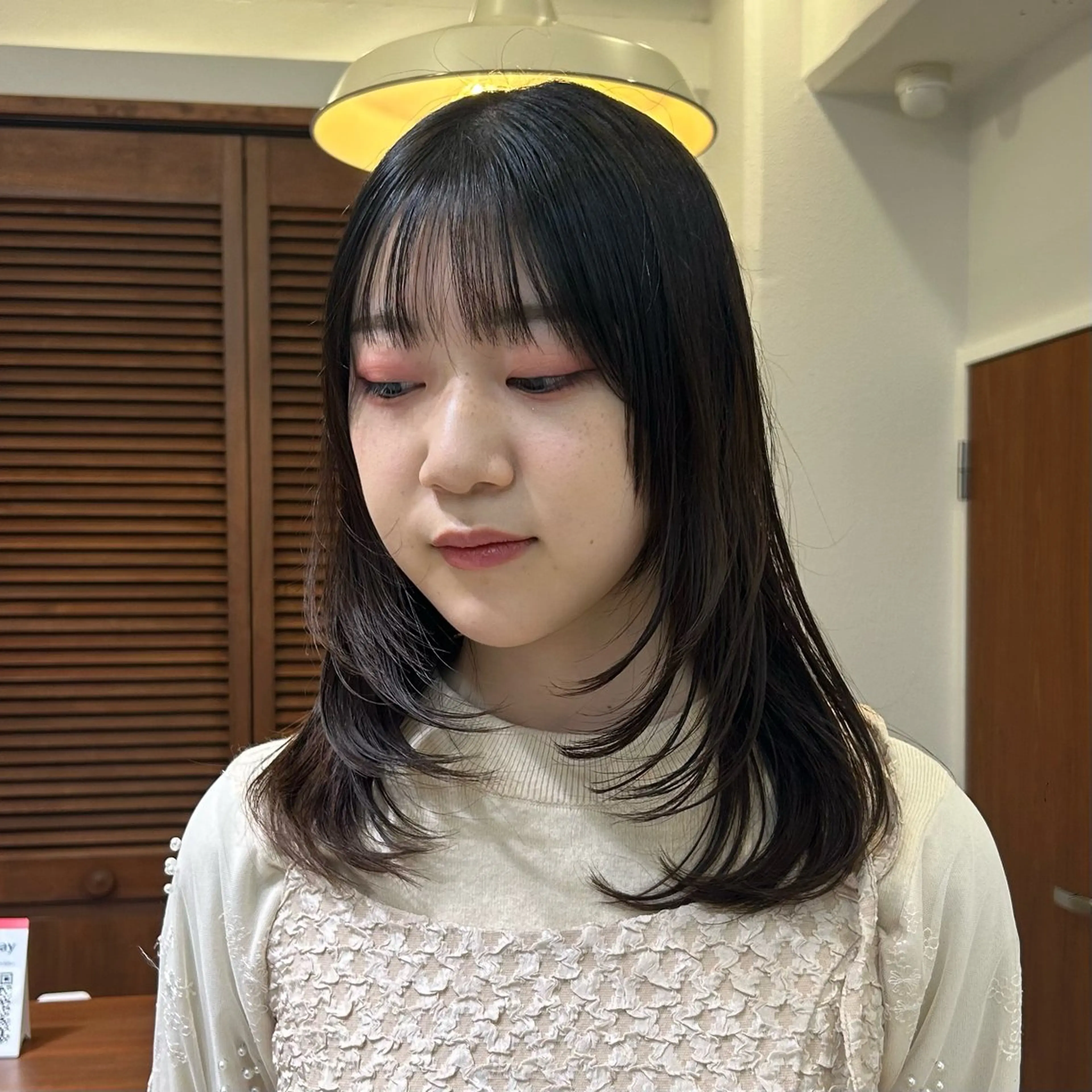 ミディアム 艶髪矯正/ レイヤー/高杉颯汰のヘアスタイル