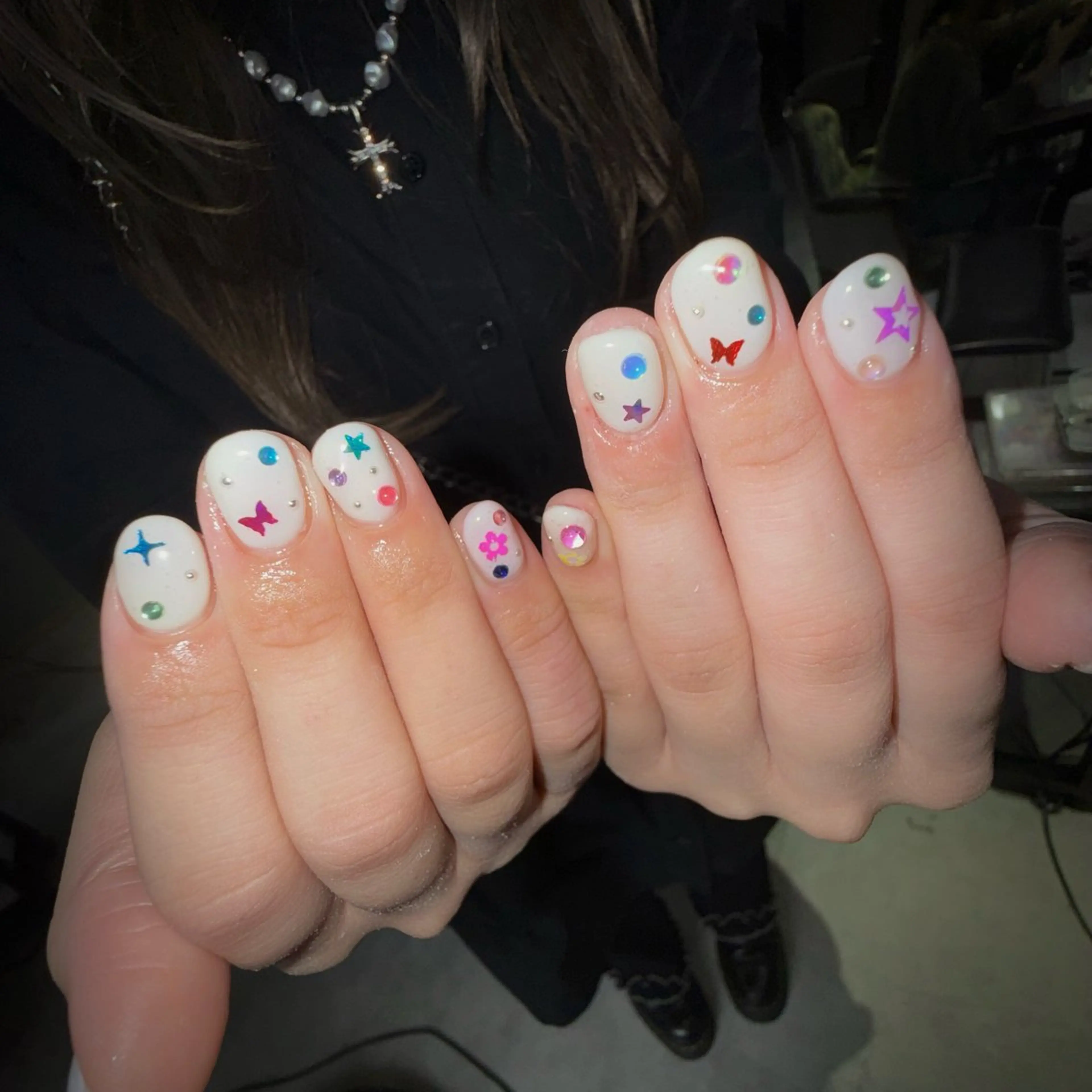 ネイル ハンドネイル フットネイル 𝙃𝙖𝙧𝙪⋆ ˚꩜｡個性派のネイルデザイン