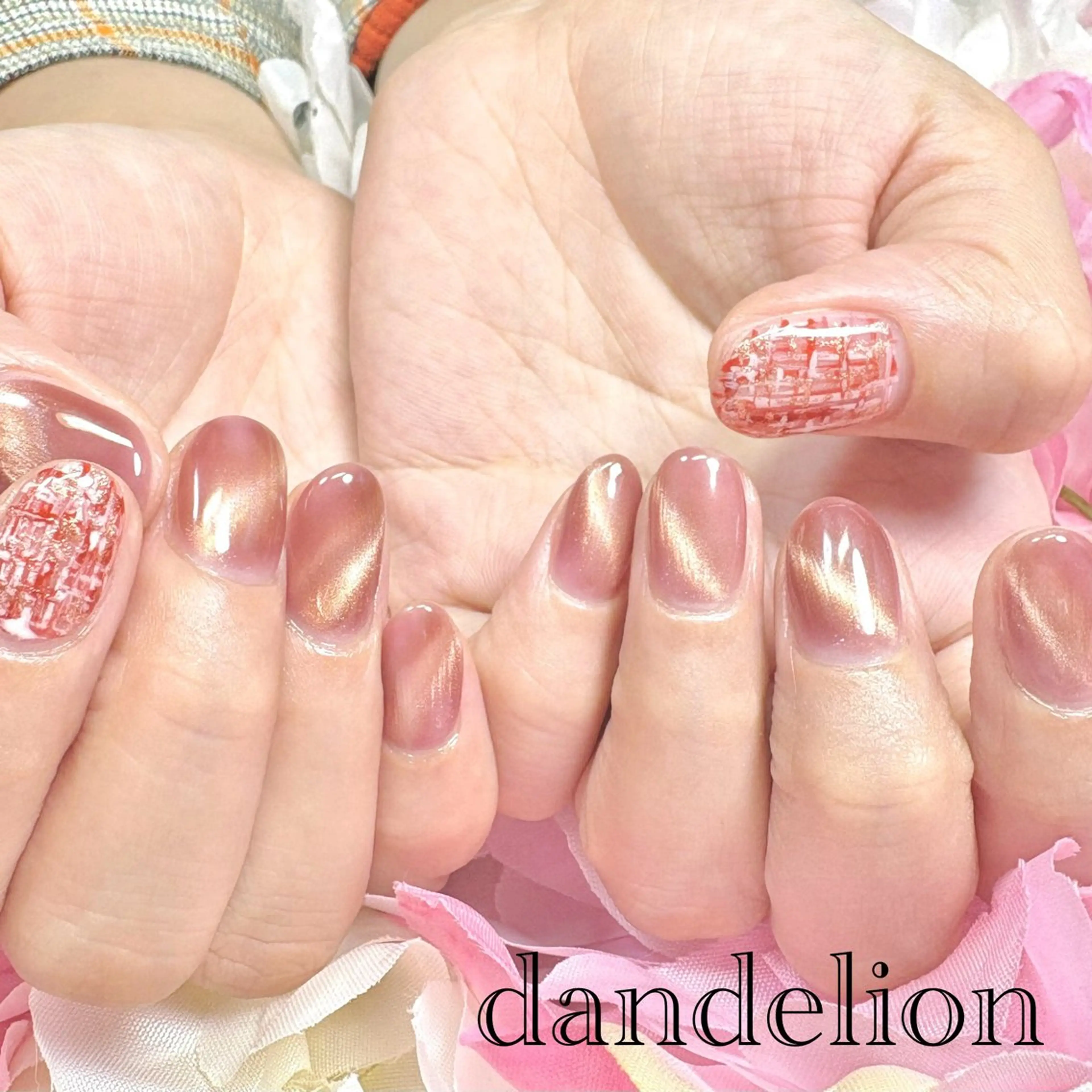 ネイル ハンドネイル ハンドケア dandelion ダンデライオンのネイルデザイン