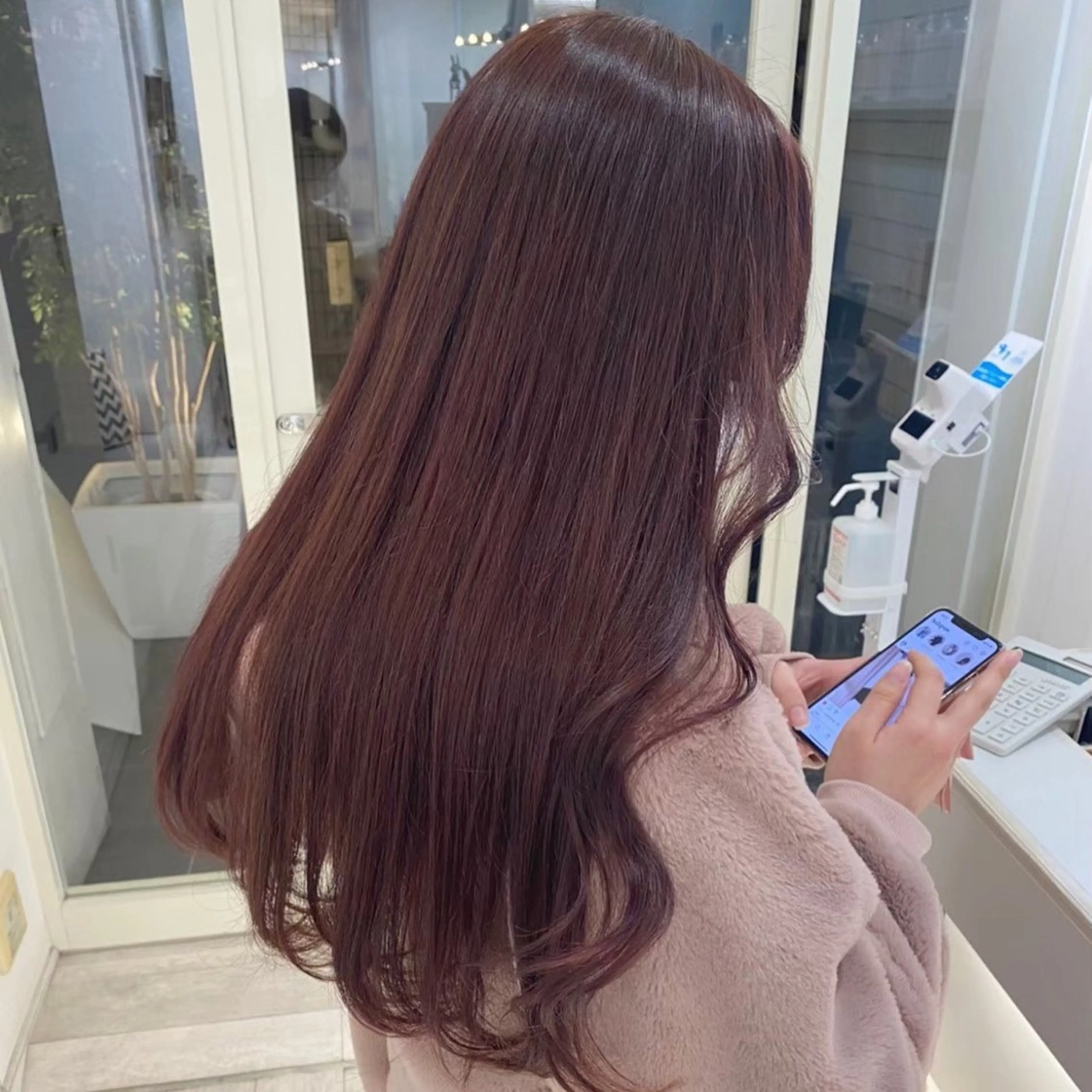 ロング カラー ラベンダーカラー ピンクカラー ピンクラベンダー ParveMix￤ 出石 菜々🥂のヘアスタイル