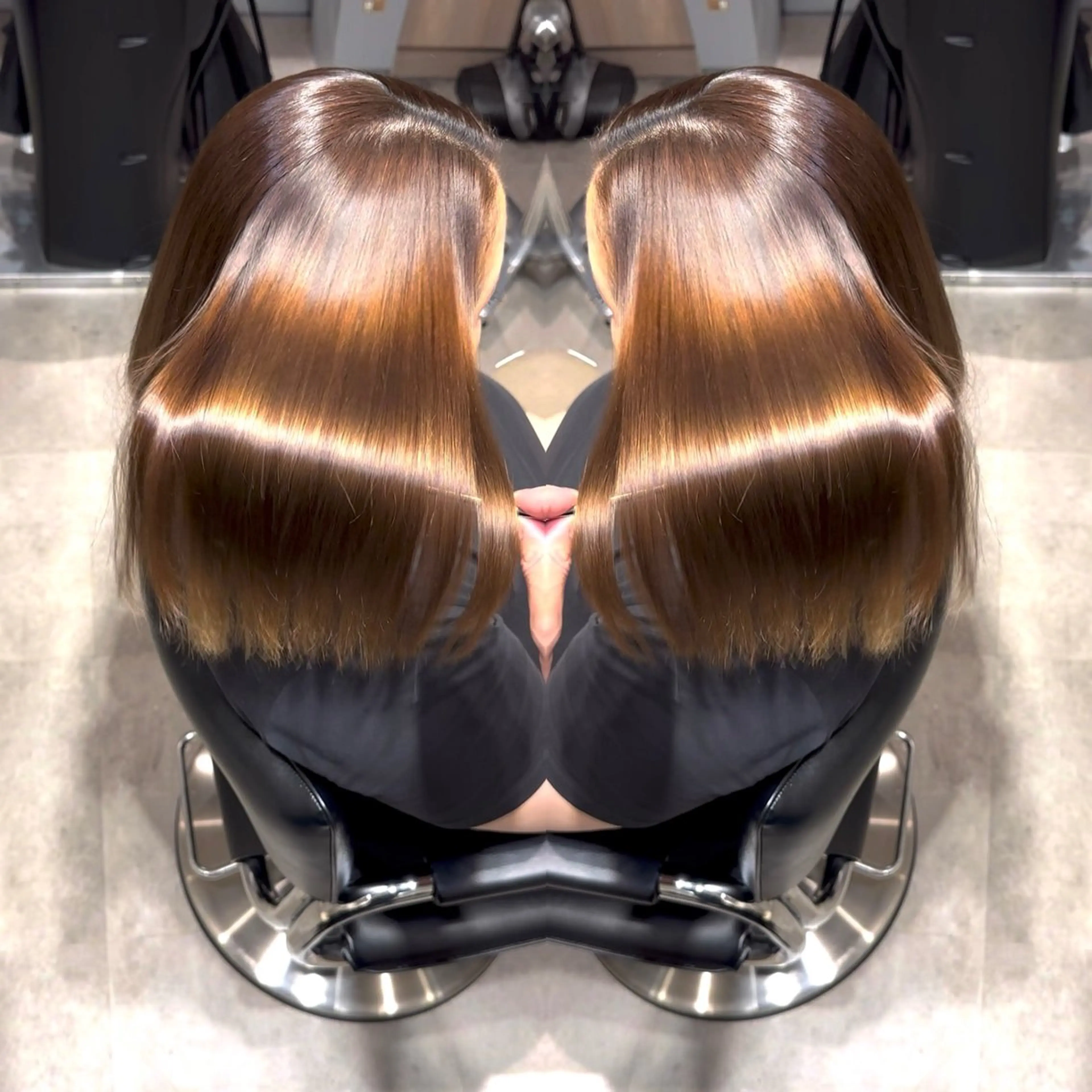 【髪質改善】カット＋美髪カラー＋美髪ストレート（縮毛矯正）＋贅沢トリートメントの写真