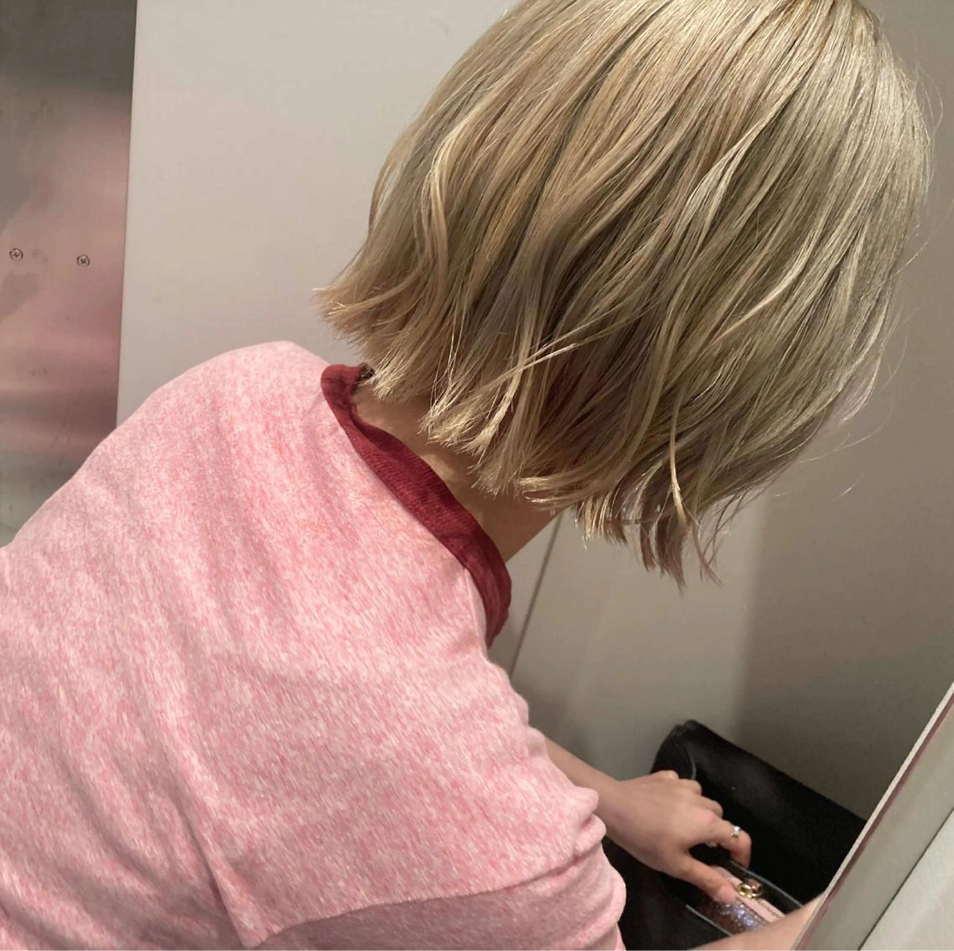 ミディアム カラー ヘアアレンジ ボブ ヘアカラー 上品な透明感カラー/ 表参道/MIKUのヘアスタイル