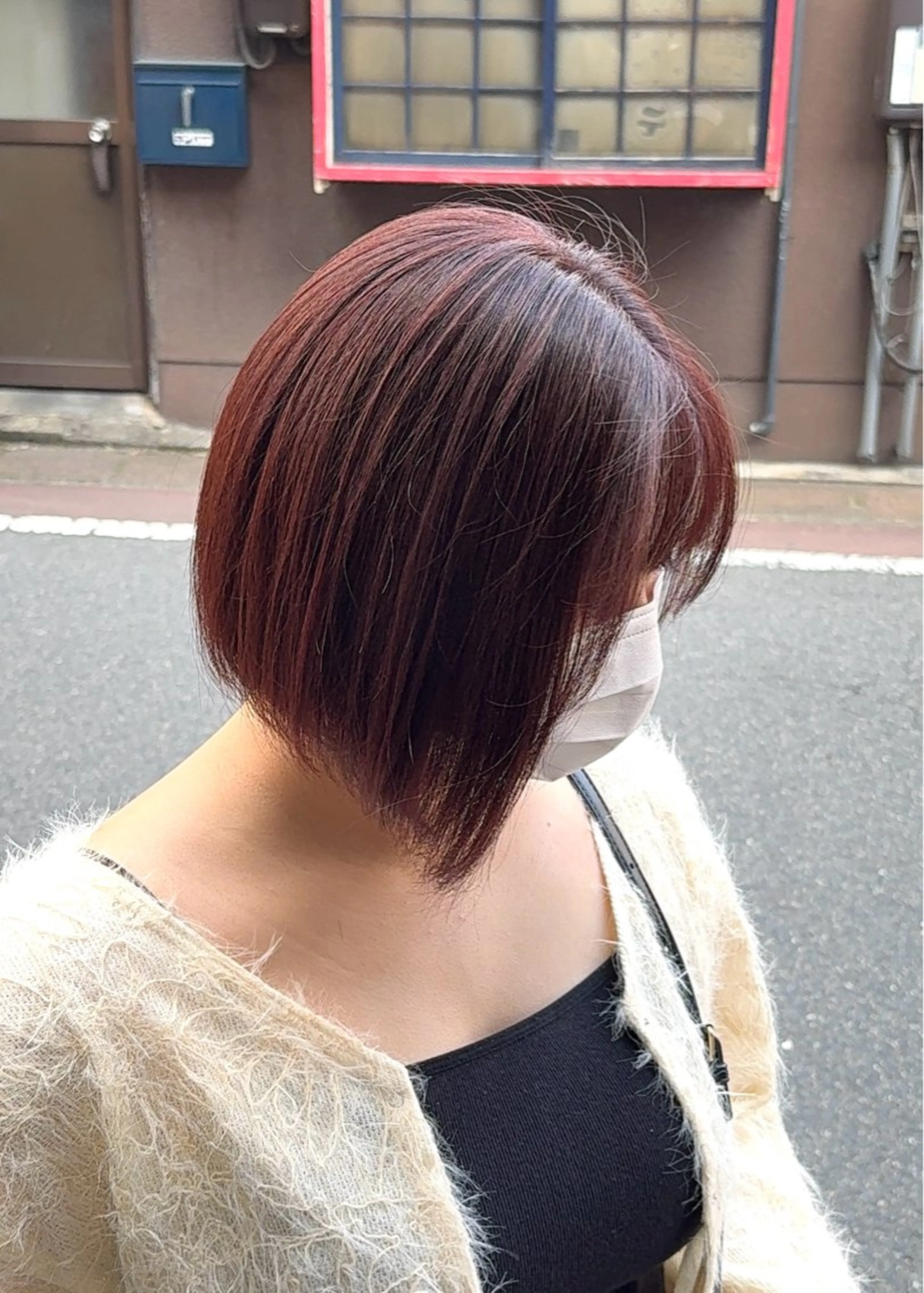 ショート 切りっぱなしボブ ボブ HairSalonAMIGO所属・田中 郁人のヘアスタイル