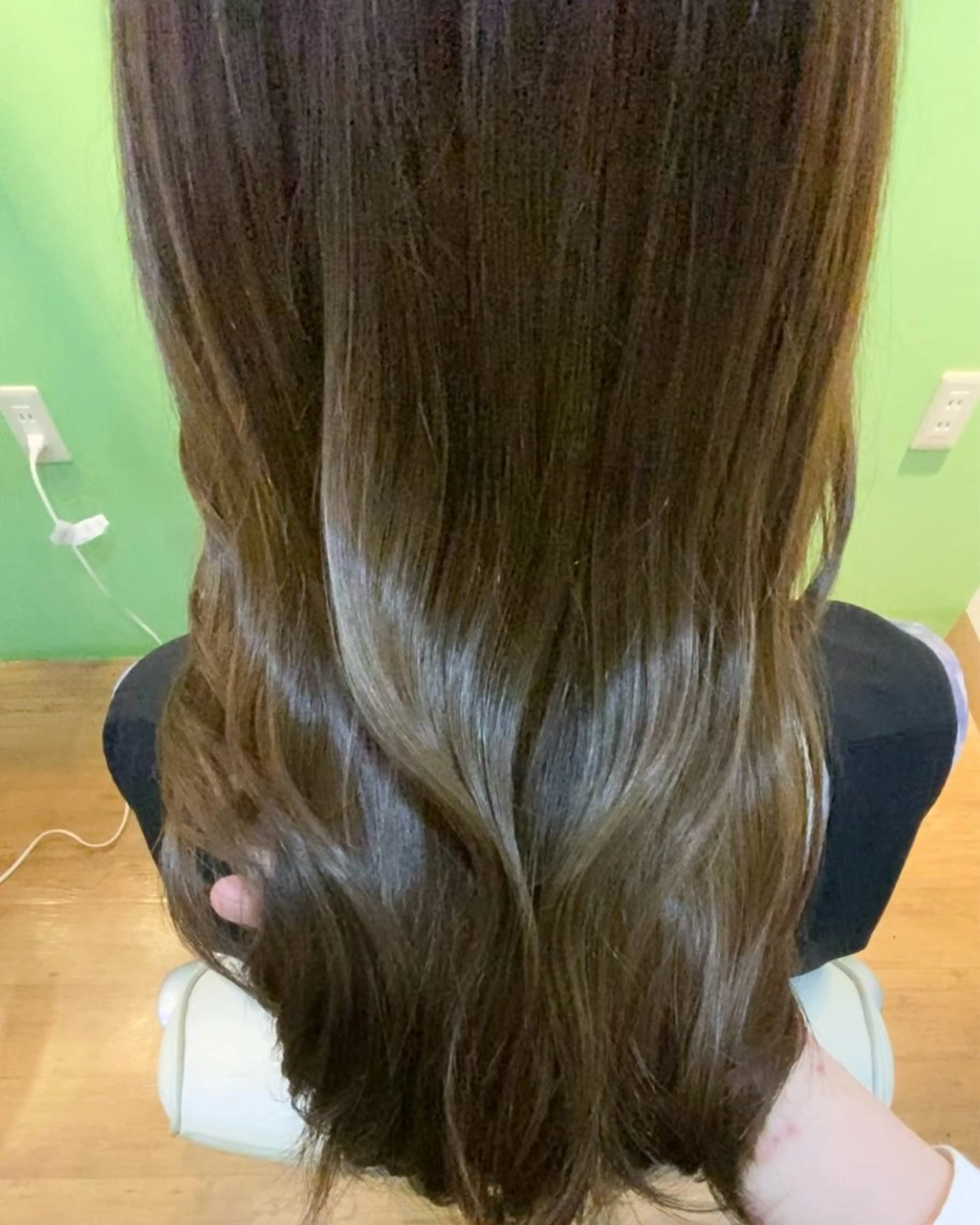 ロング カラー アディクシーカラー 髪質改善 韓国風ヘア 縮毛矯正 トリートメント 【エシカル】 HOSOMIのヘアスタイル