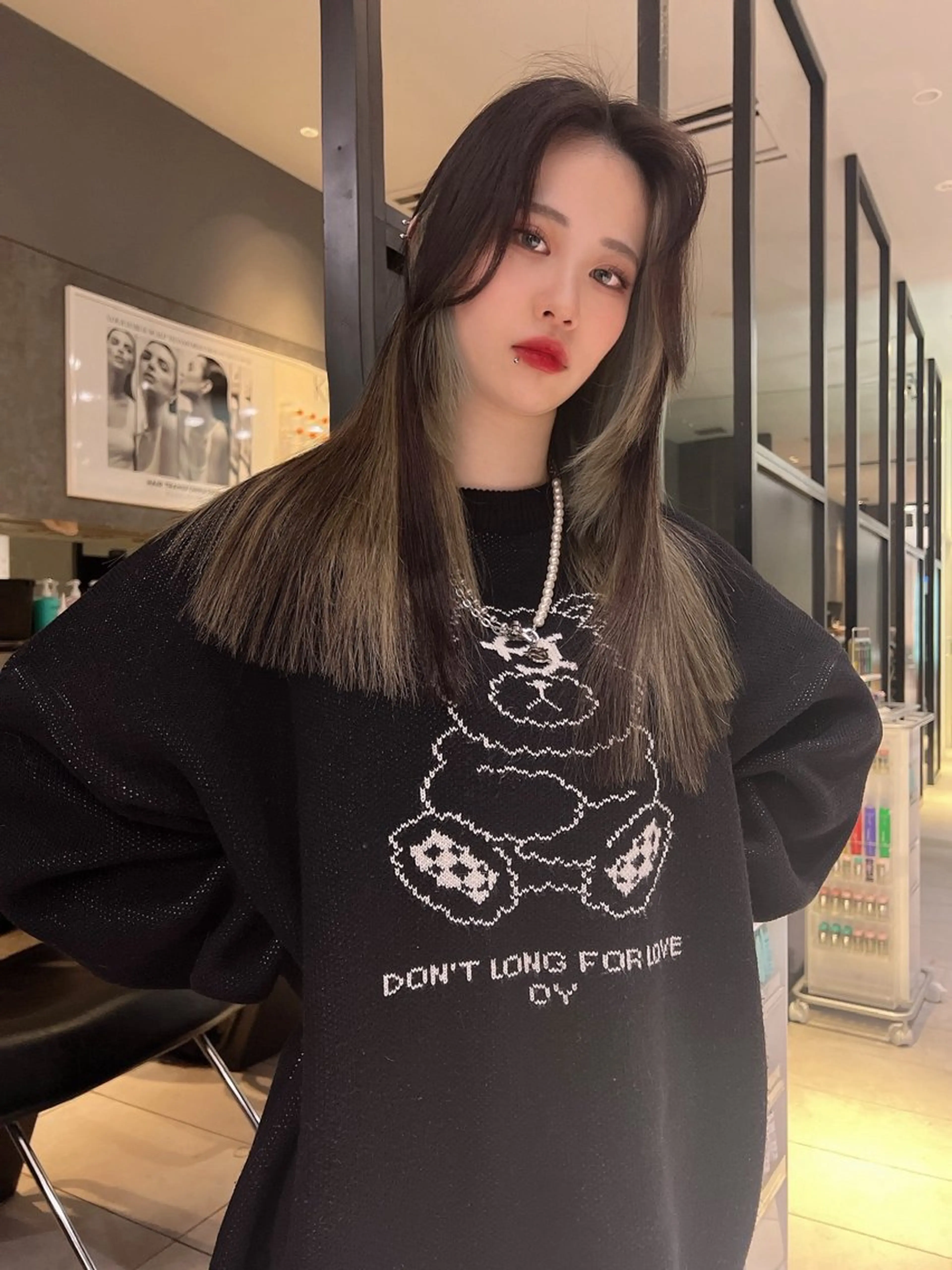 ロング 銀座/韓国/ワンホン 🤍艶髪🖤nahoのヘアスタイル