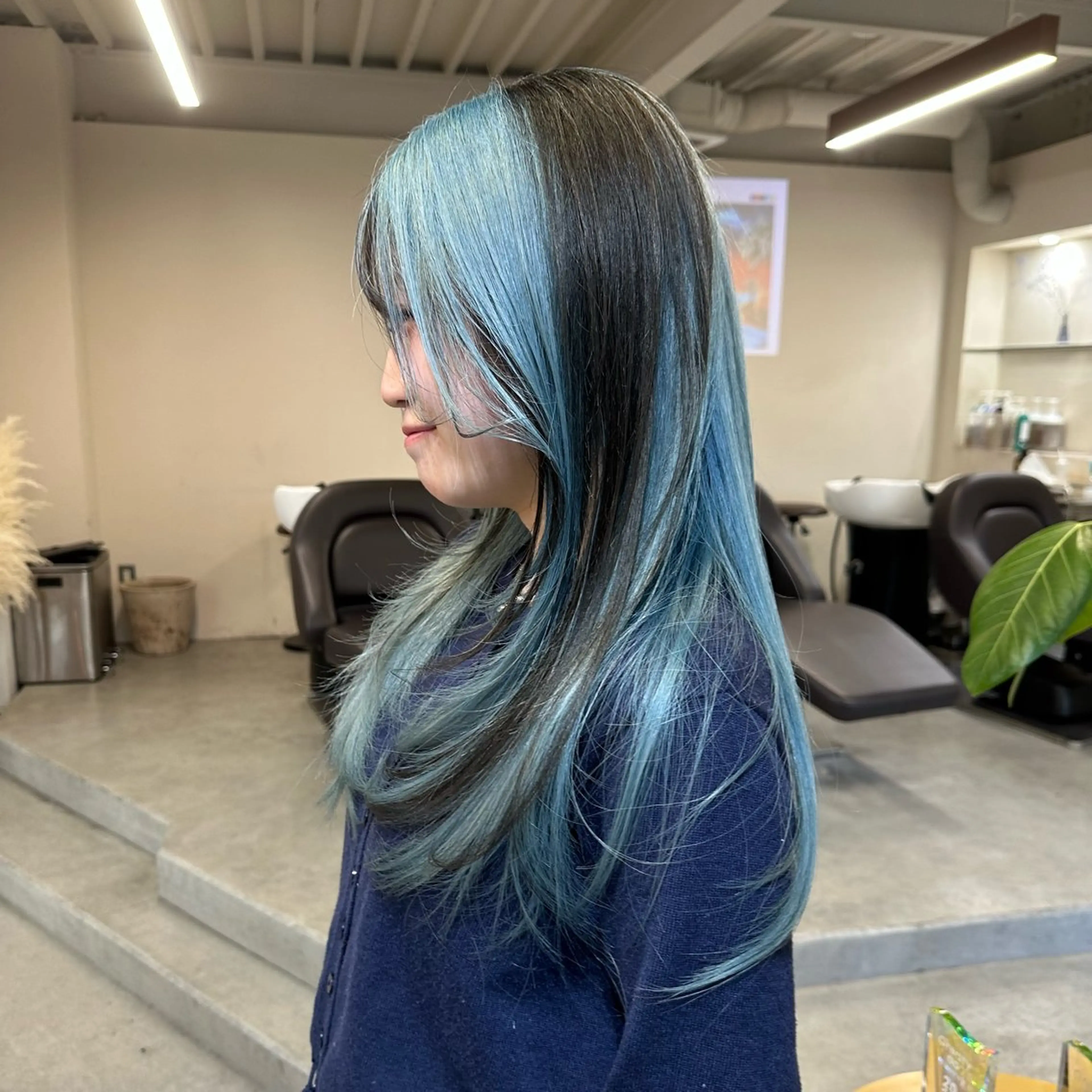 ロング カラー カット ヘアカラー トリートメント ハイトーン×似合わせ 🌱中川慎之介のヘアスタイル