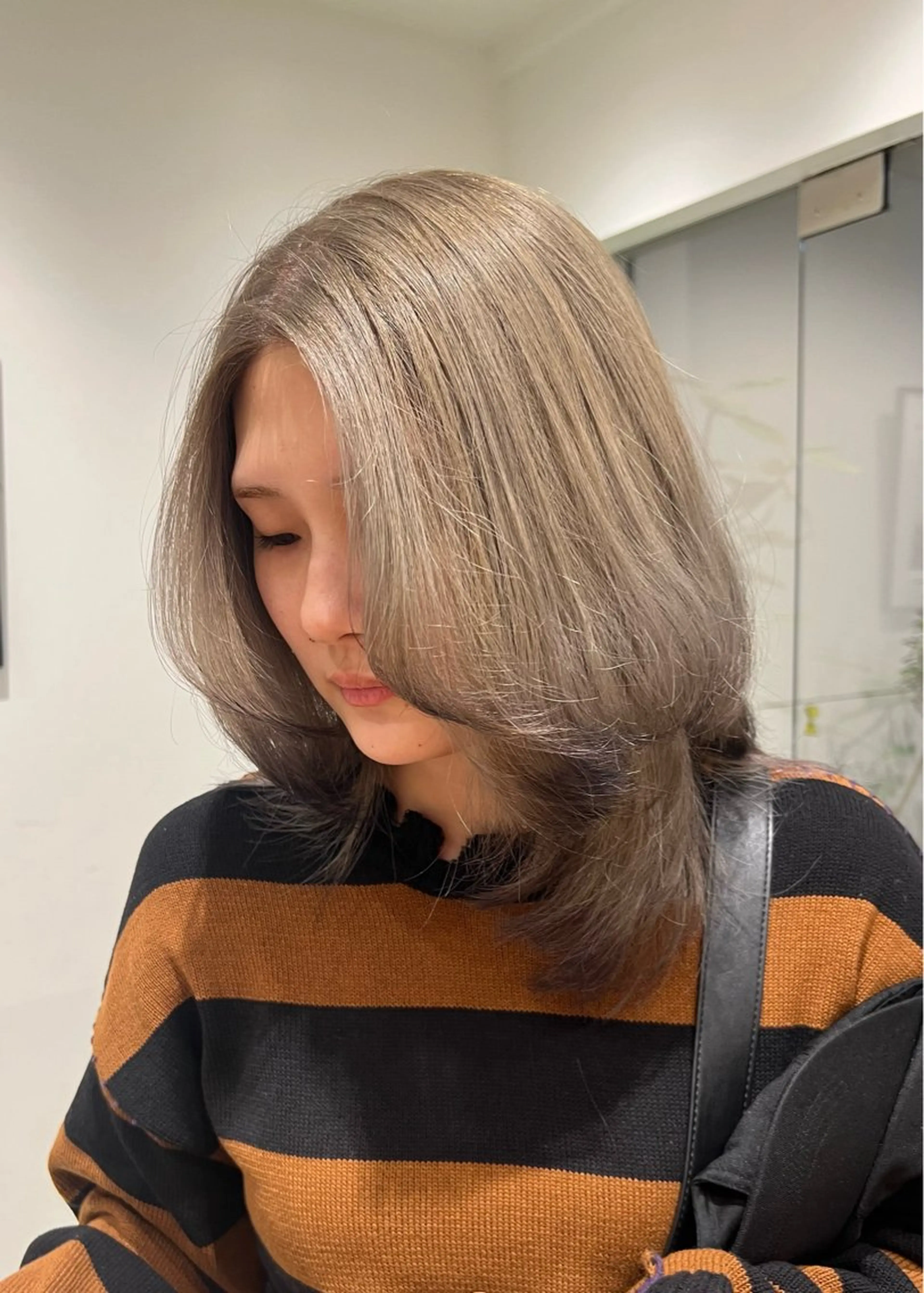 ミディアム カット ヘアカラー トリートメント パーマ/名古屋パーマ / コデラ ナナホのヘアスタイル