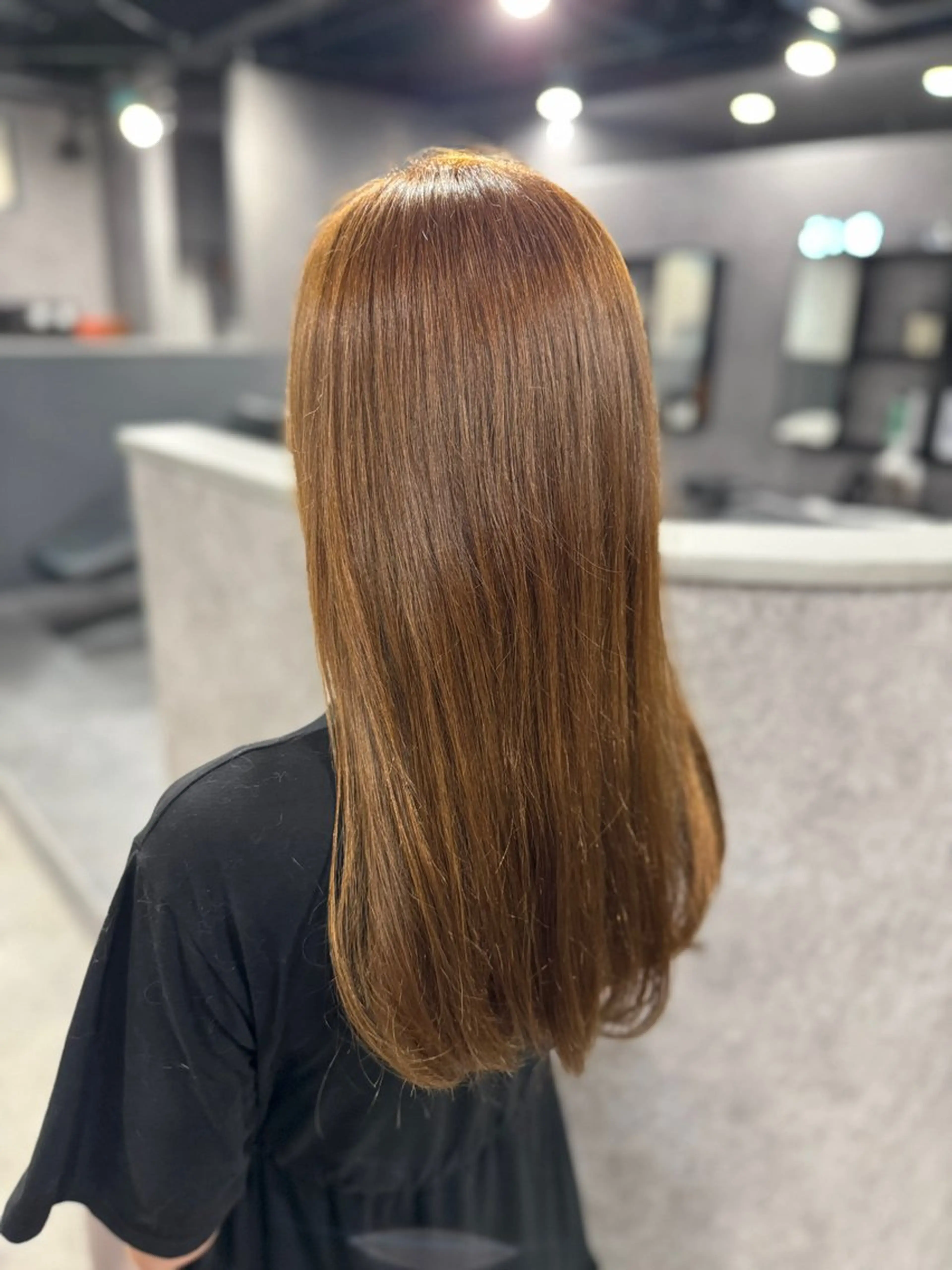 セミロング カラー ベージュカラー ink Runaのヘアスタイル